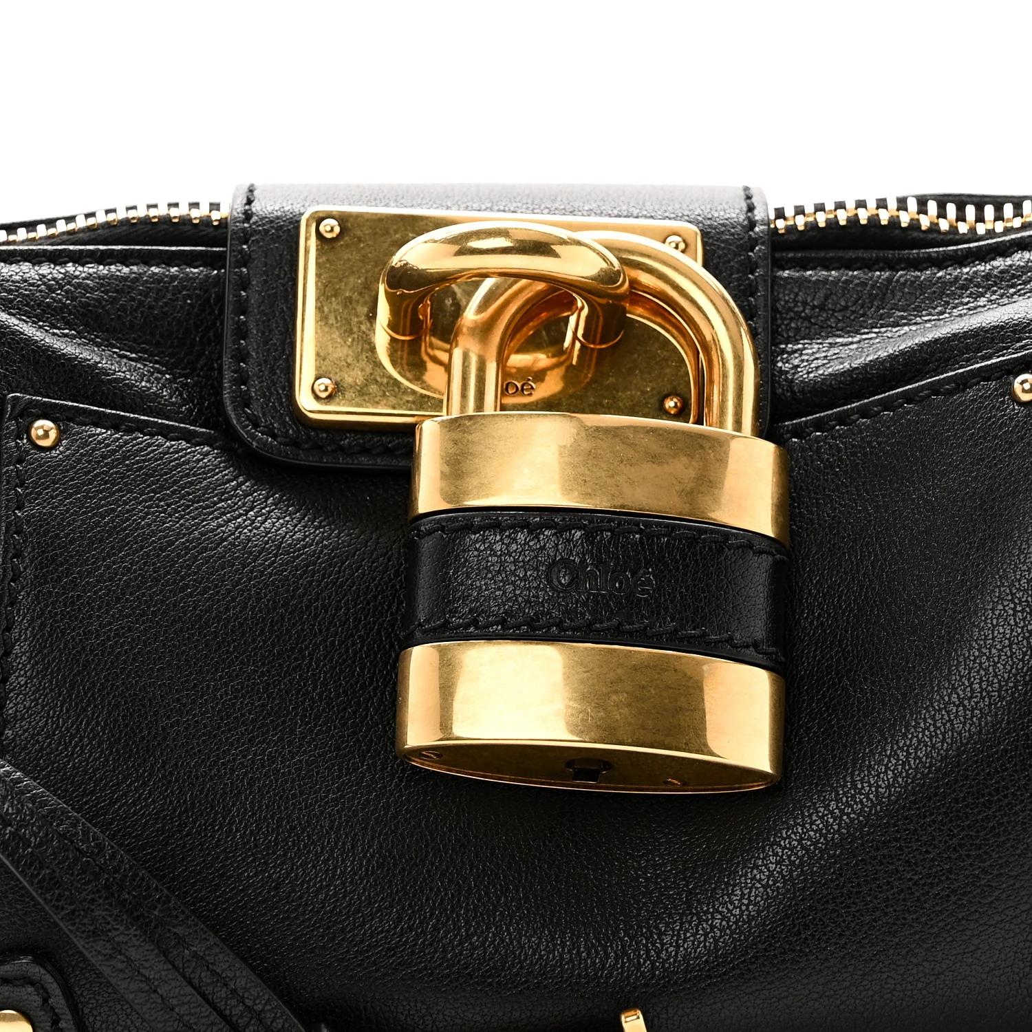 Grained Buffalo Small Paddington Chain Bag Black - Image 7