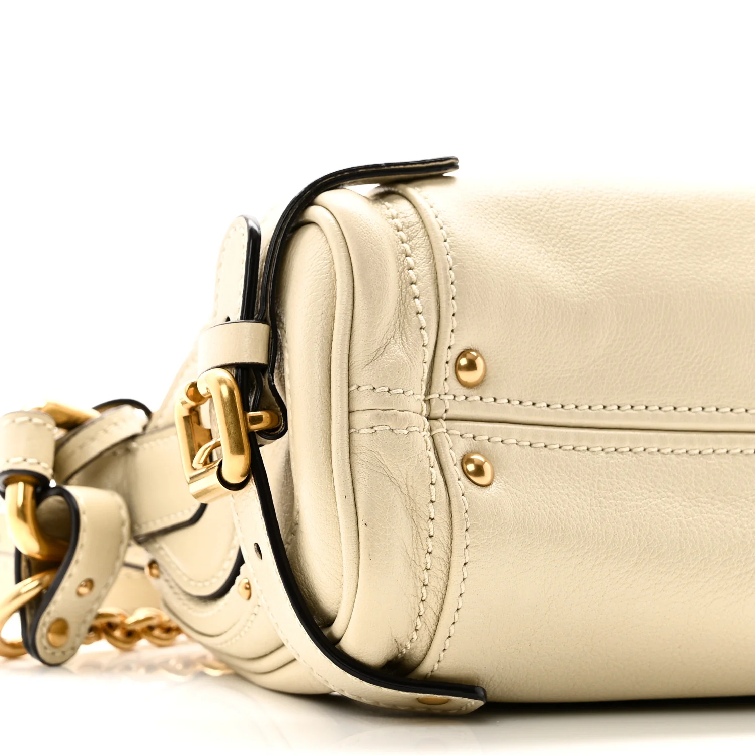 Grained Buffalo Small Paddington Chain Bag Cloudy Cream - Image 8
