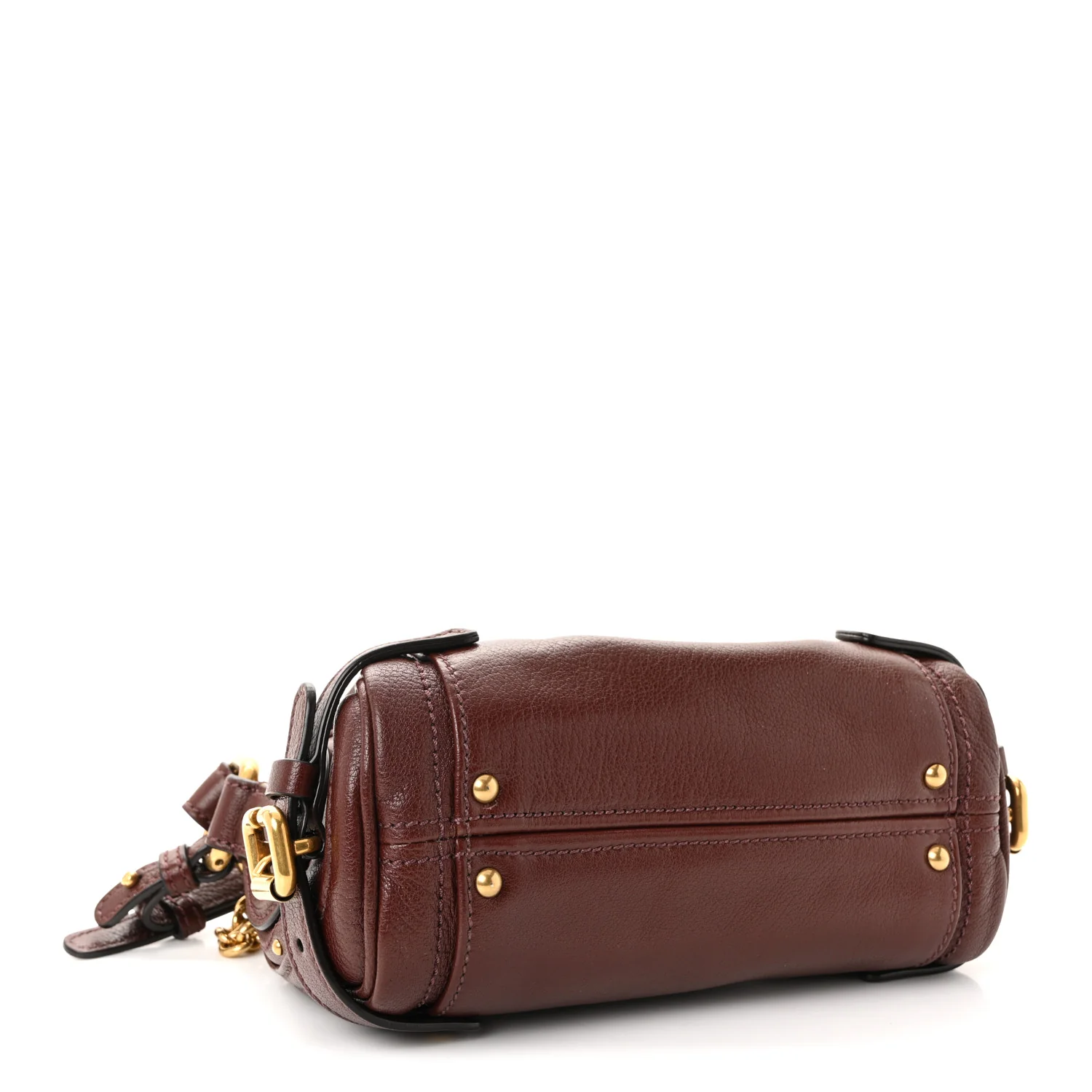 Grained Buffalo Small Paddington Chain Bag Crafty Brown - Image 4