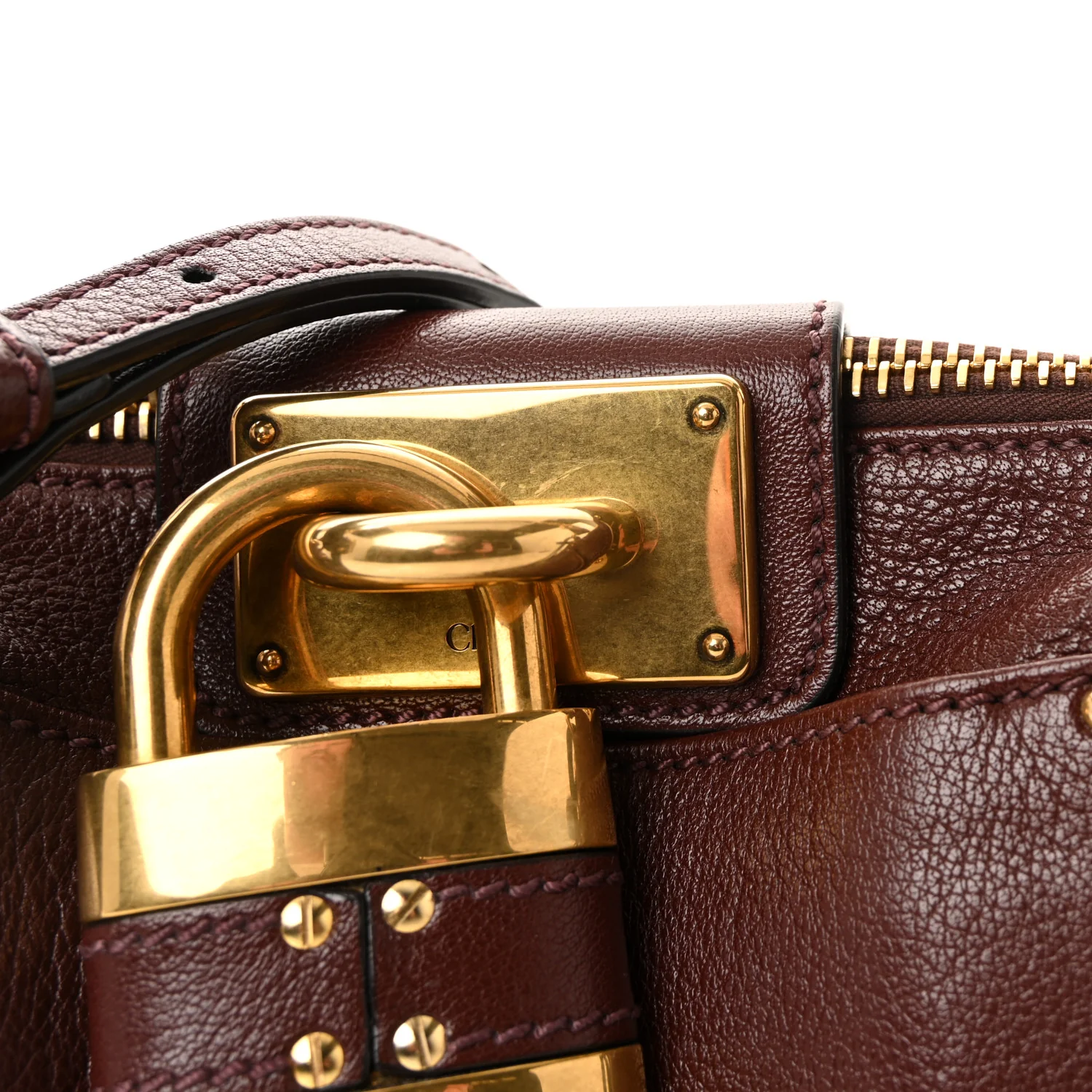 Grained Buffalo Small Paddington Chain Bag Crafty Brown - Image 8
