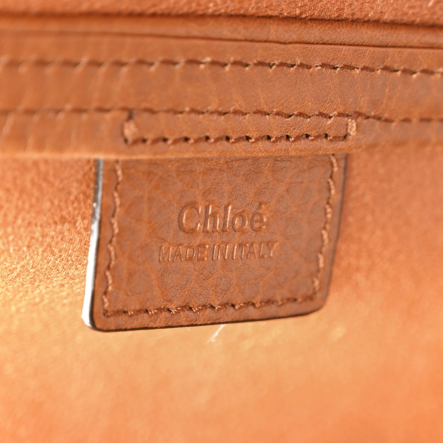Grained Calfskin Large Spin Tote Clay Brown - Image 6