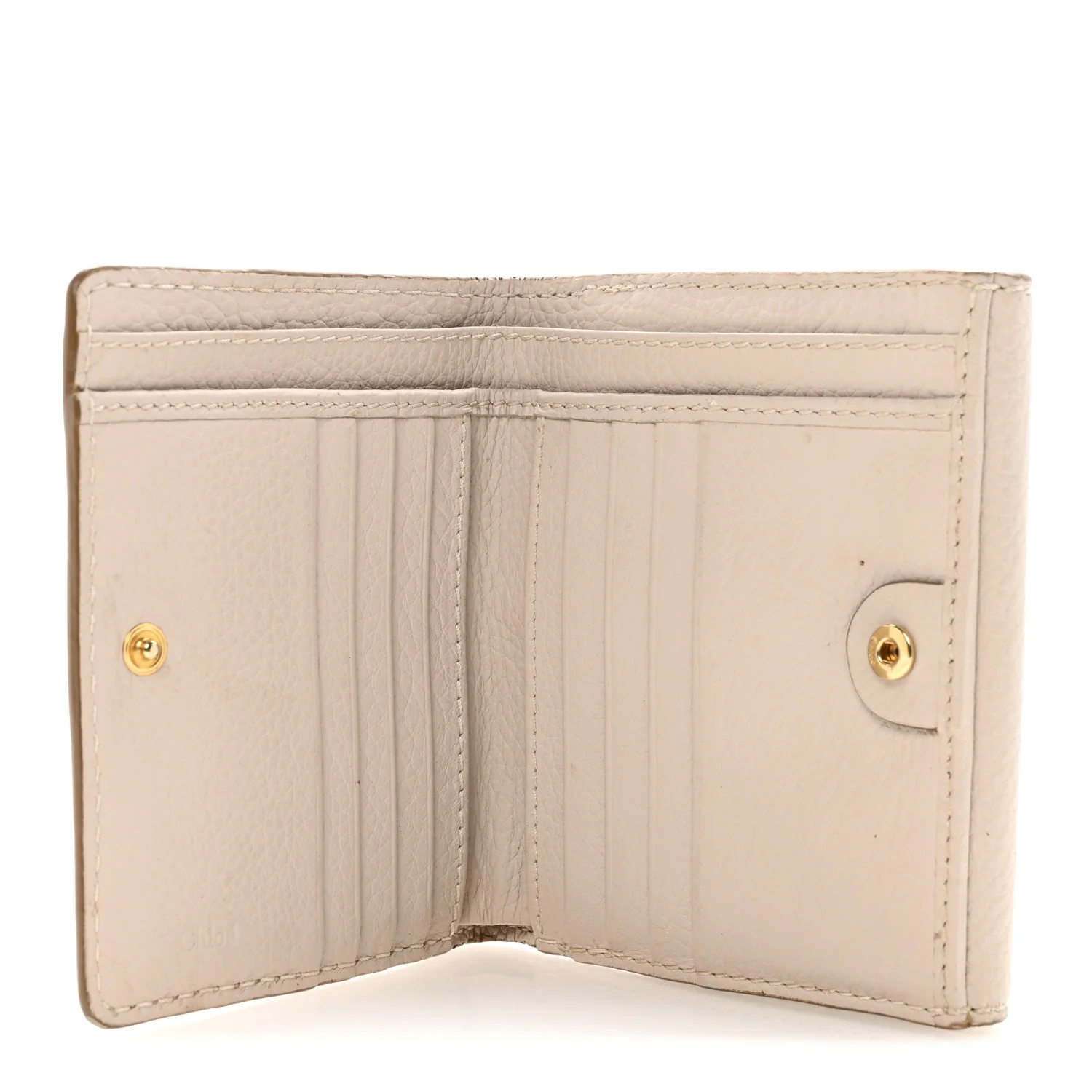 Grained Calfskin Marcie Square Wallet Abstract White - Image 5