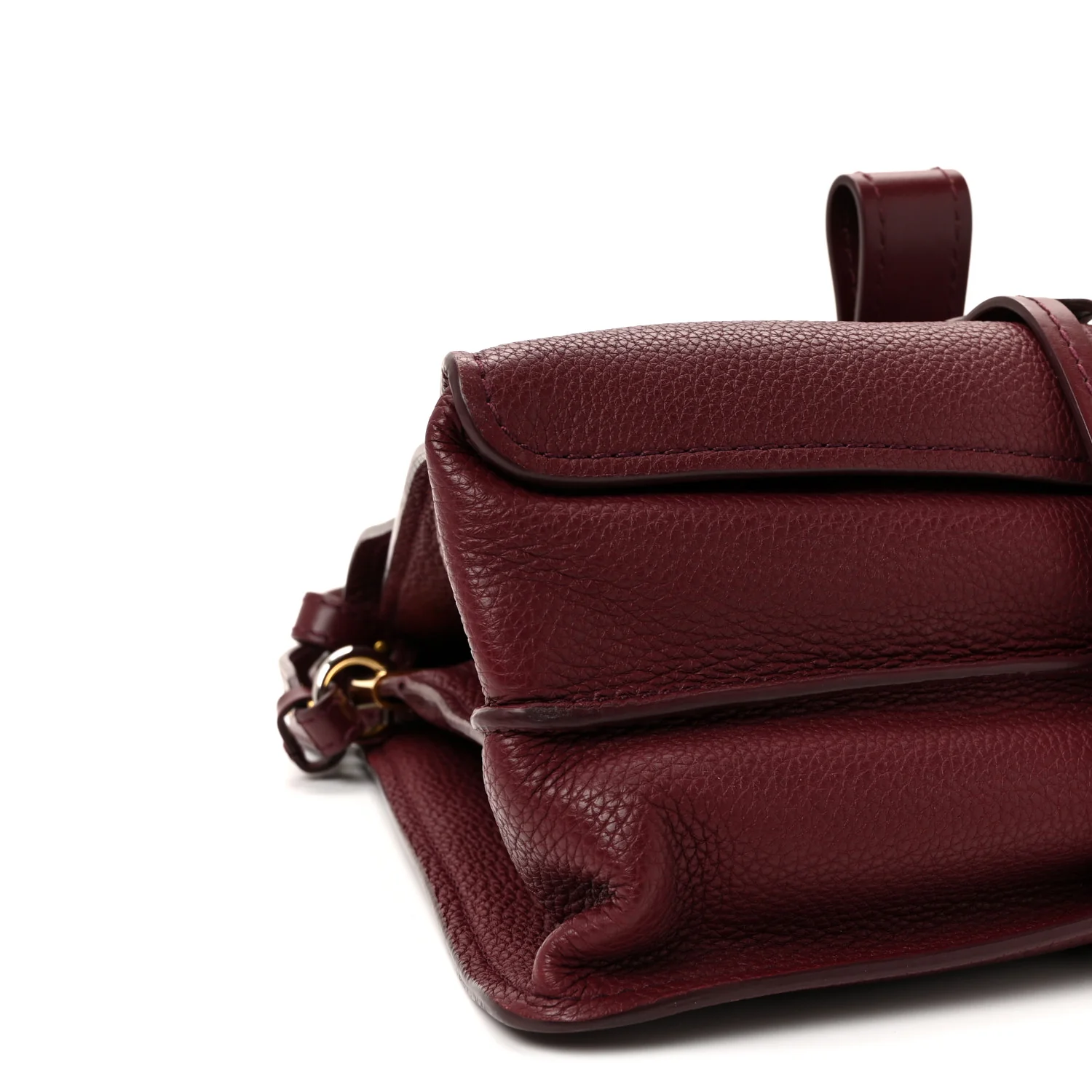 Grained Calfskin Medium Aby Day Shoulder Bag Red - Image 8
