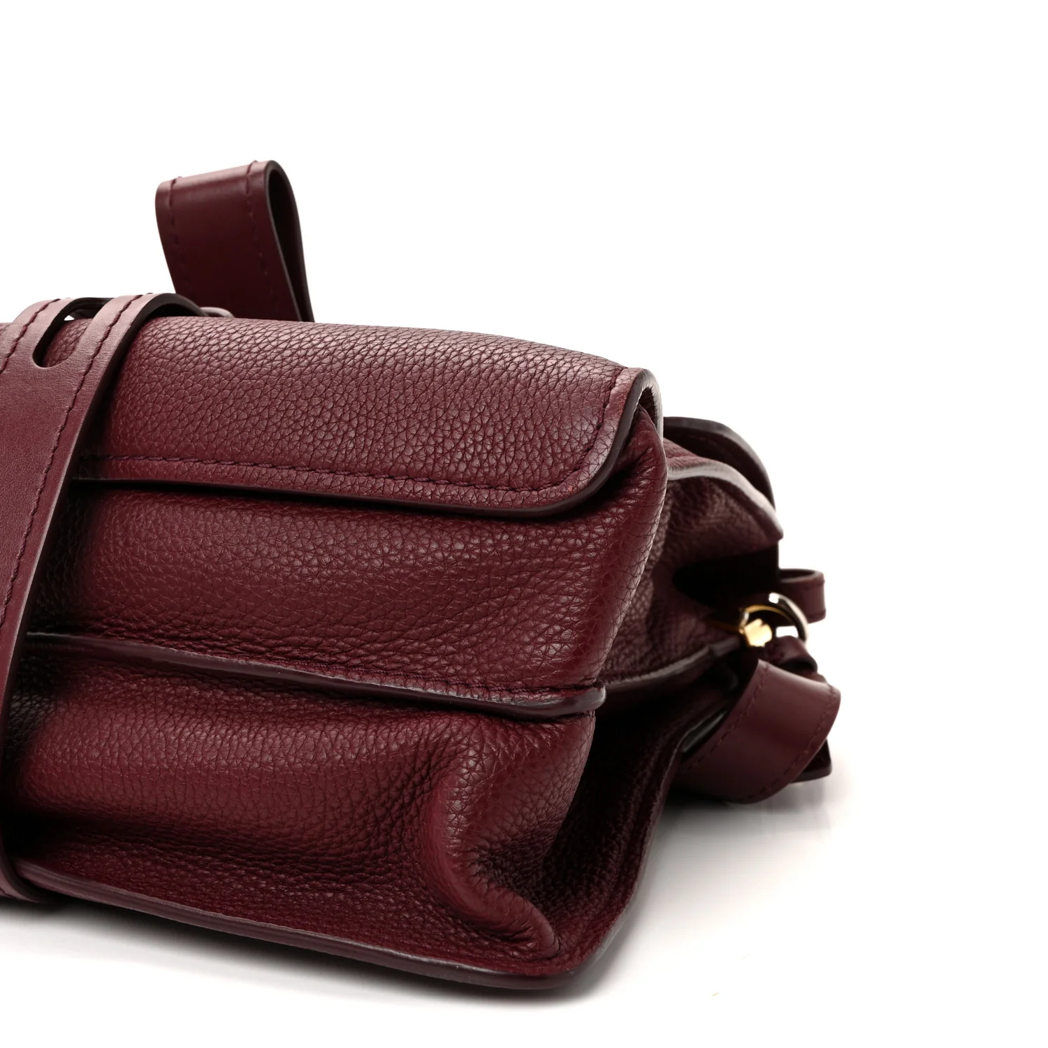 Grained Calfskin Medium Aby Day Shoulder Bag Red - Image 9