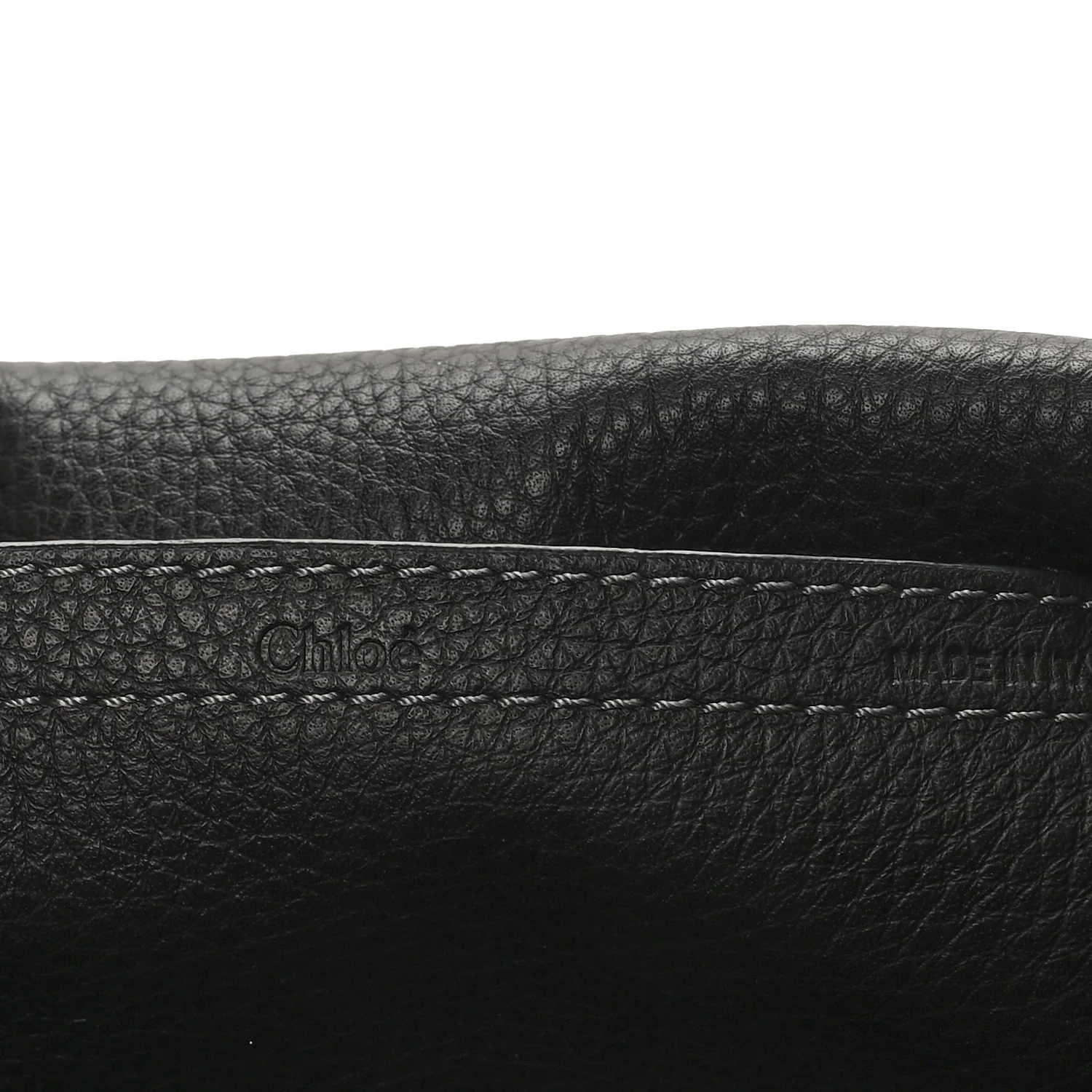 Grained Calfskin Medium Marcie Saddle Bag Black - Image 6