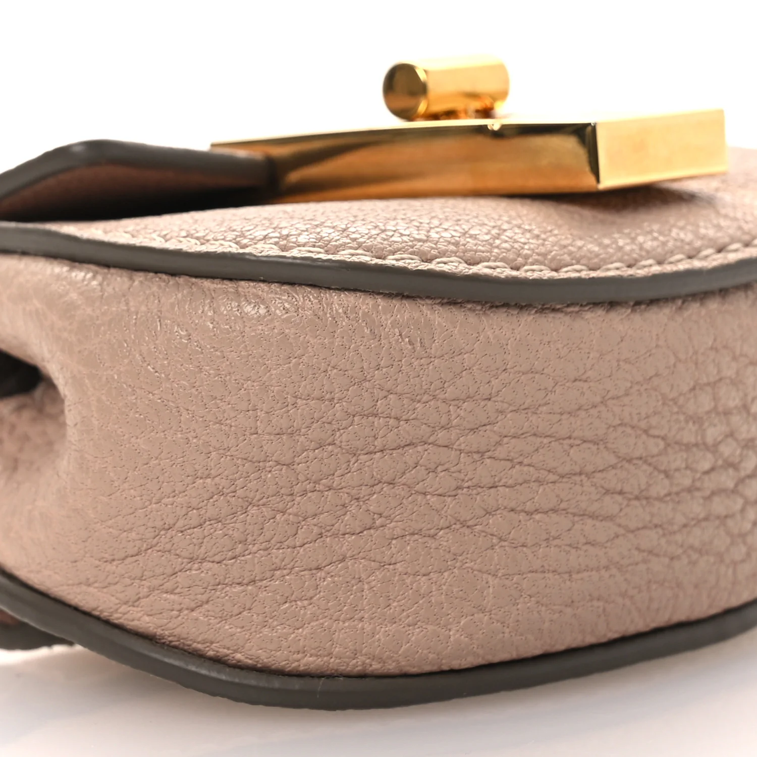 Grained Calfskin Mini Drew Belt Bag Cement Pink - Image 9
