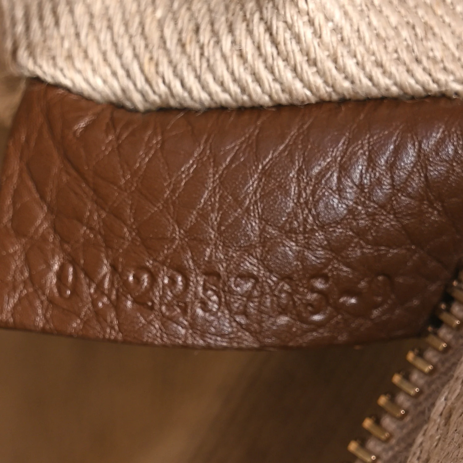 Grained Calfskin Nahir Shoulder Bag Nut - Image 7