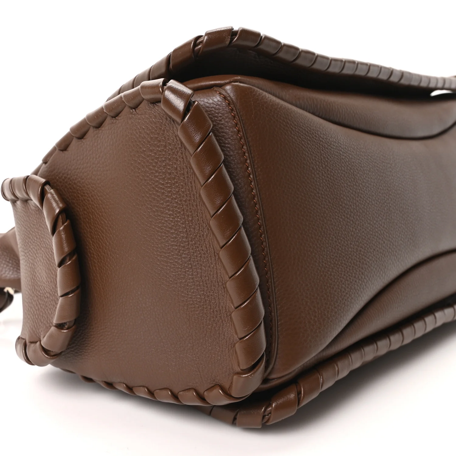 Grained Calfskin Nahir Shoulder Bag Nut - Image 9