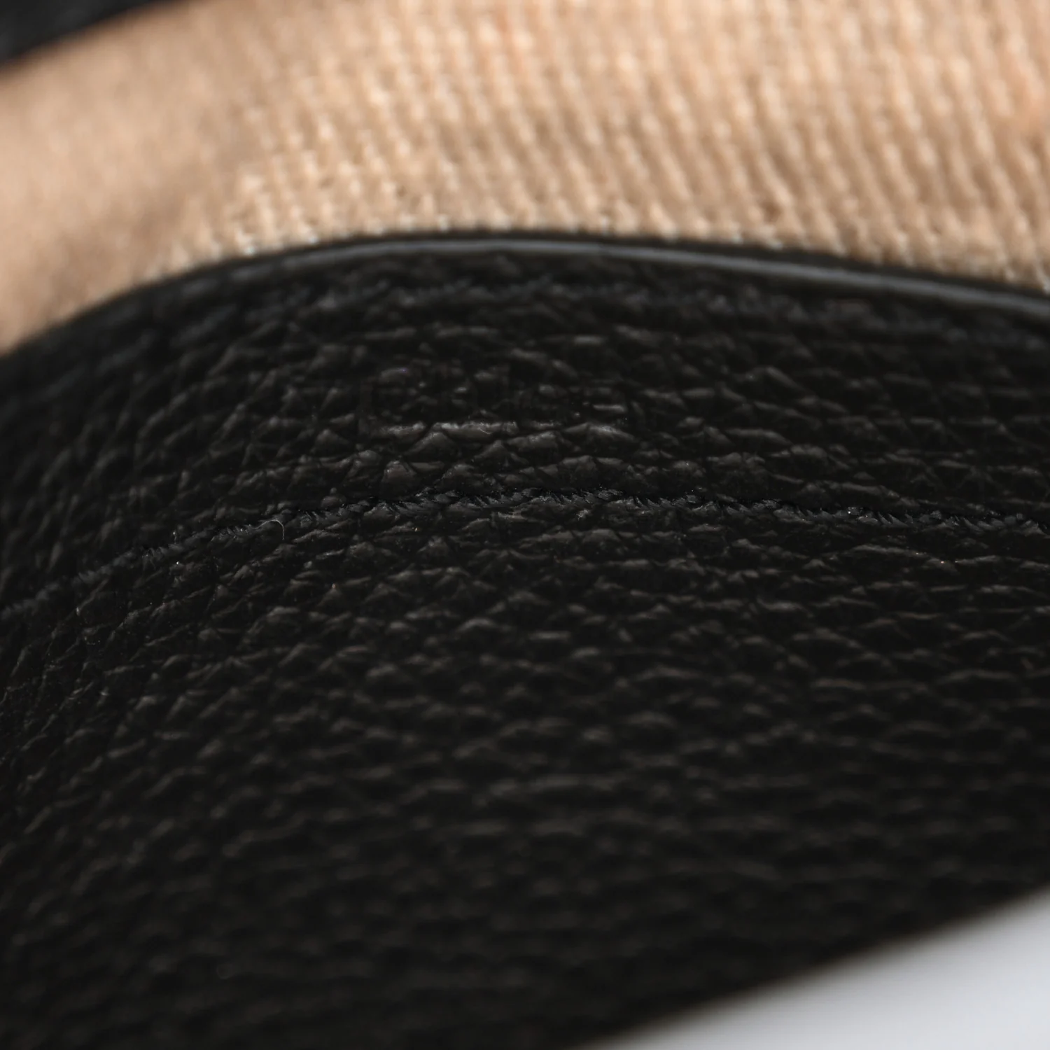 Grained Calfskin Small Marcie Saddle Bag Black - Image 5