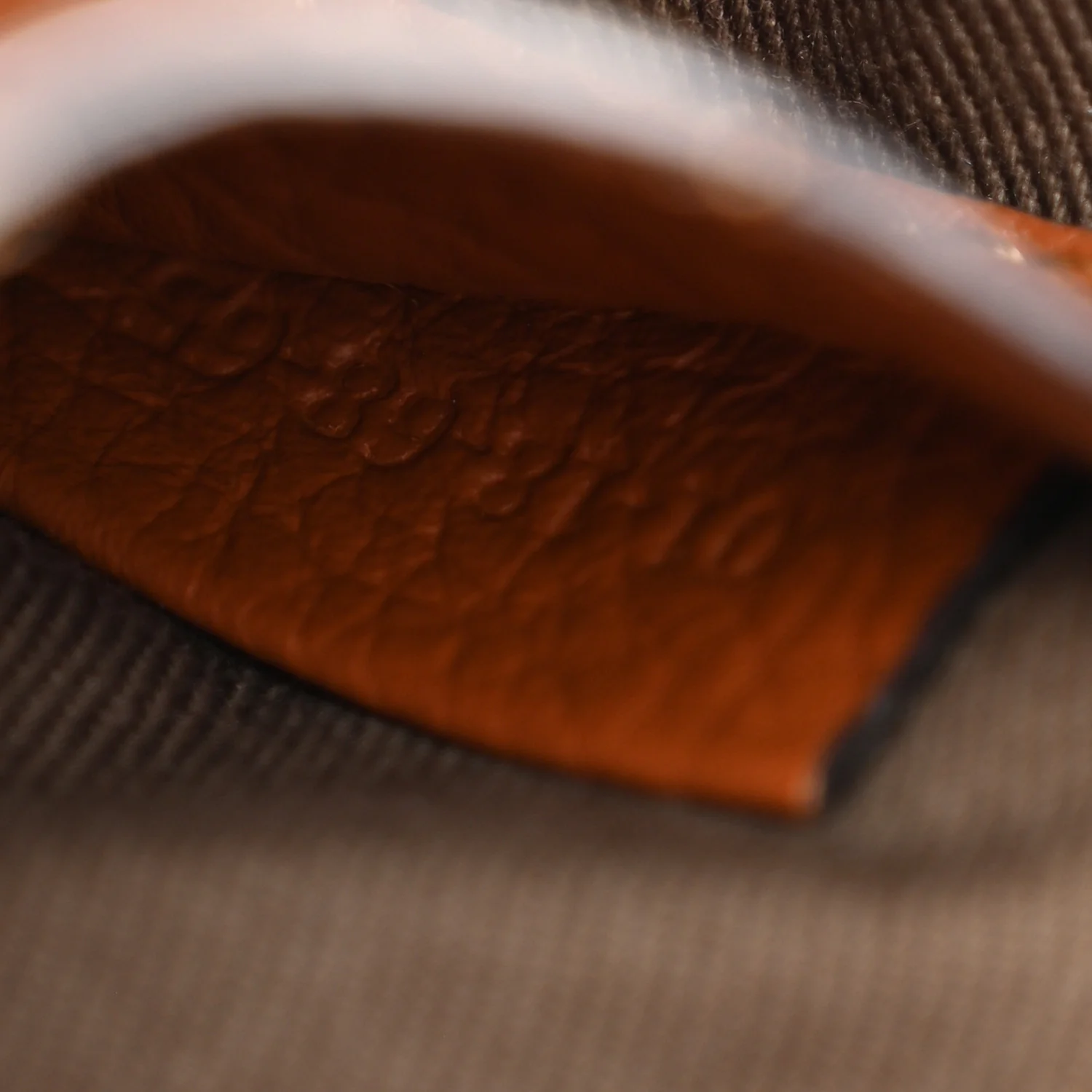 Grained Calfskin Small Marcie Saddle Bag Tan - Image 7