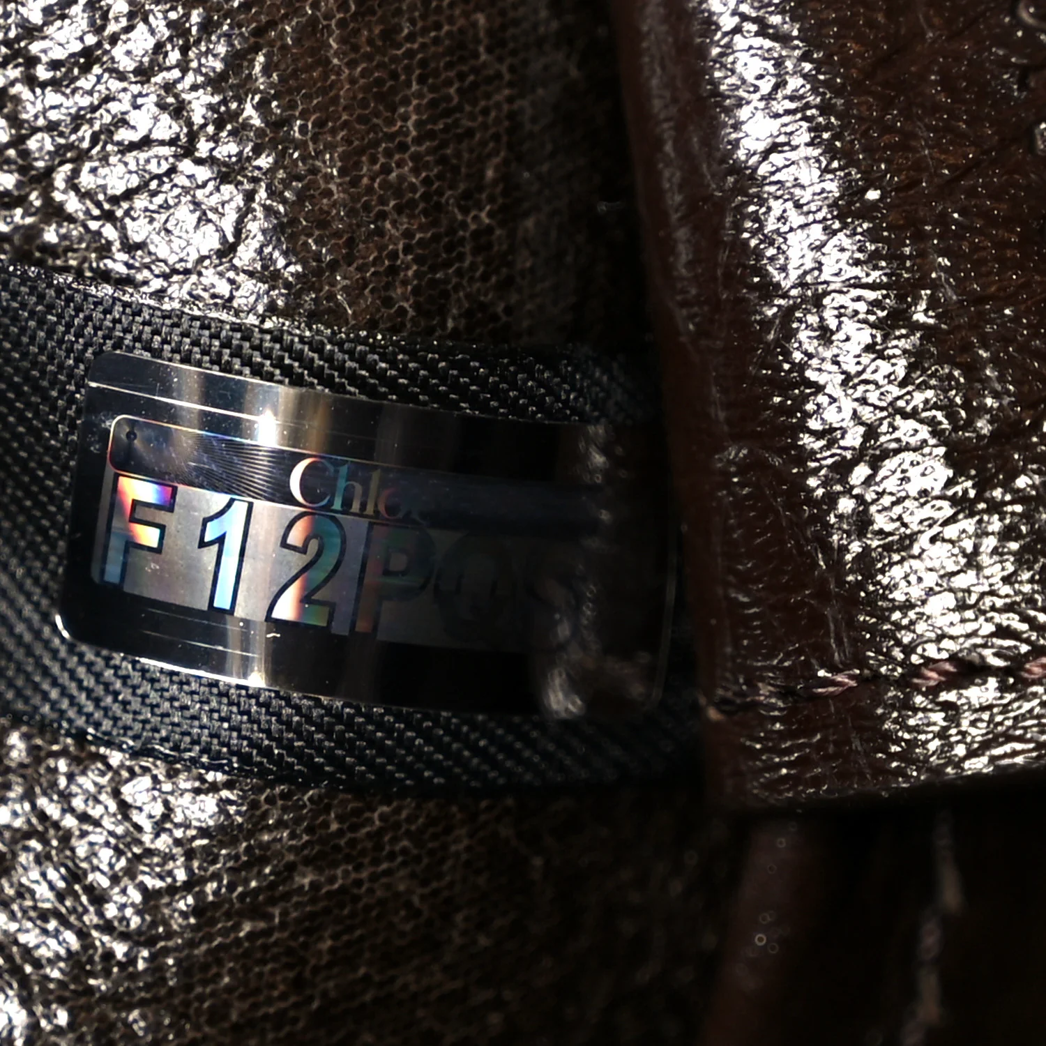 Grained Calfskin Small Spin Tote Kohl Brown - Image 8