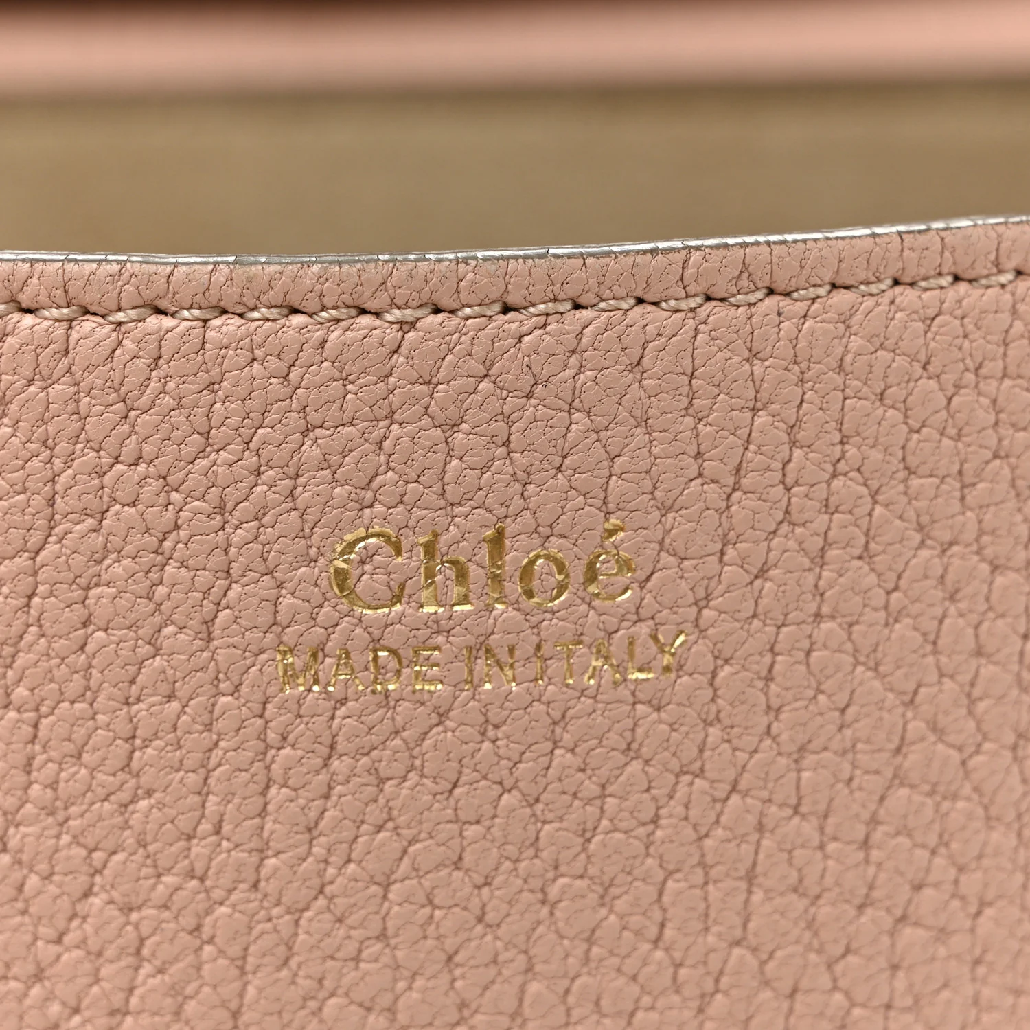 Grained Lambskin Drew Shoulder Bag Cement Pink - Image 6