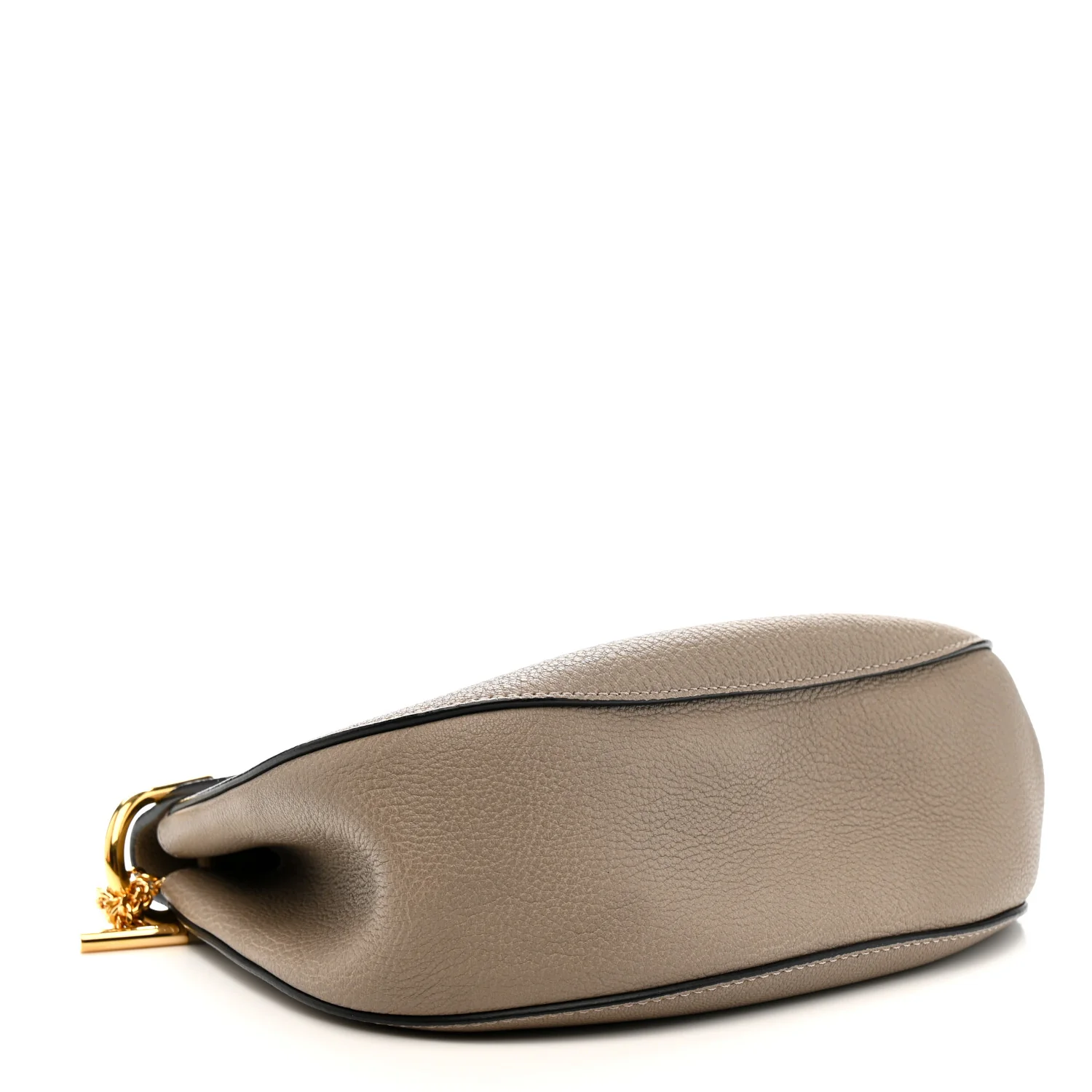 Grained Lambskin Drew Shoulder Bag Motty Grey - Image 4