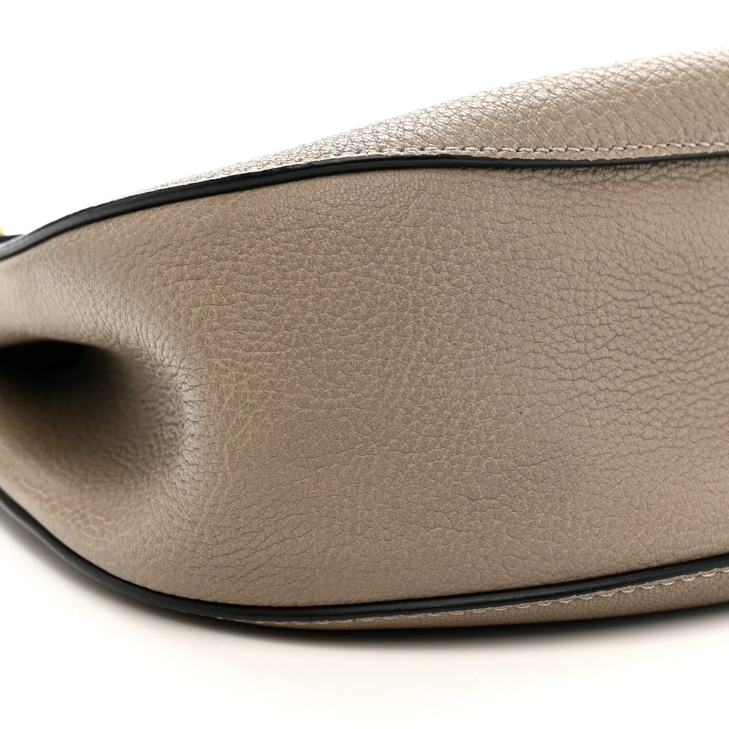 Grained Lambskin Drew Shoulder Bag Motty Grey - Image 9