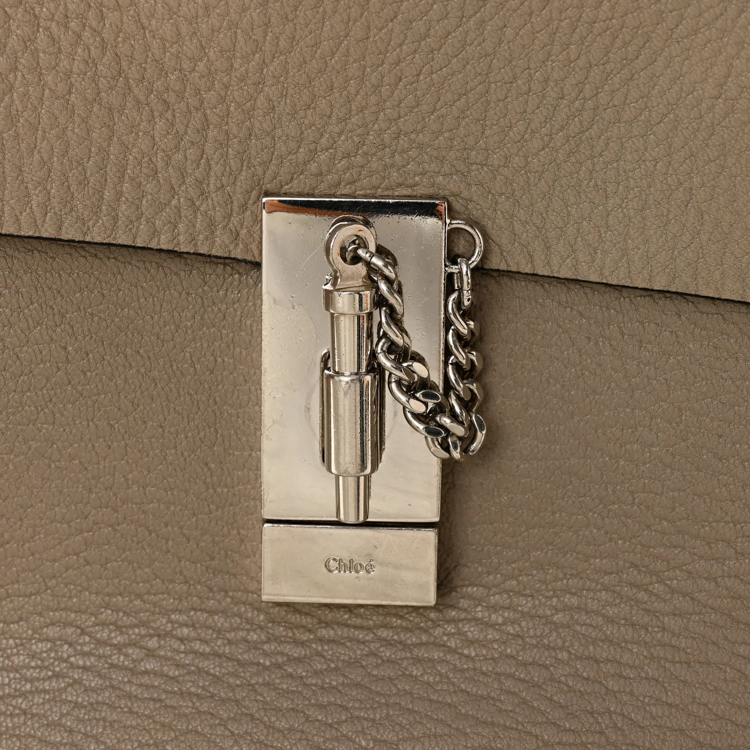 Grained Lambskin Drew Shoulder Bag Motty Grey - Image 11
