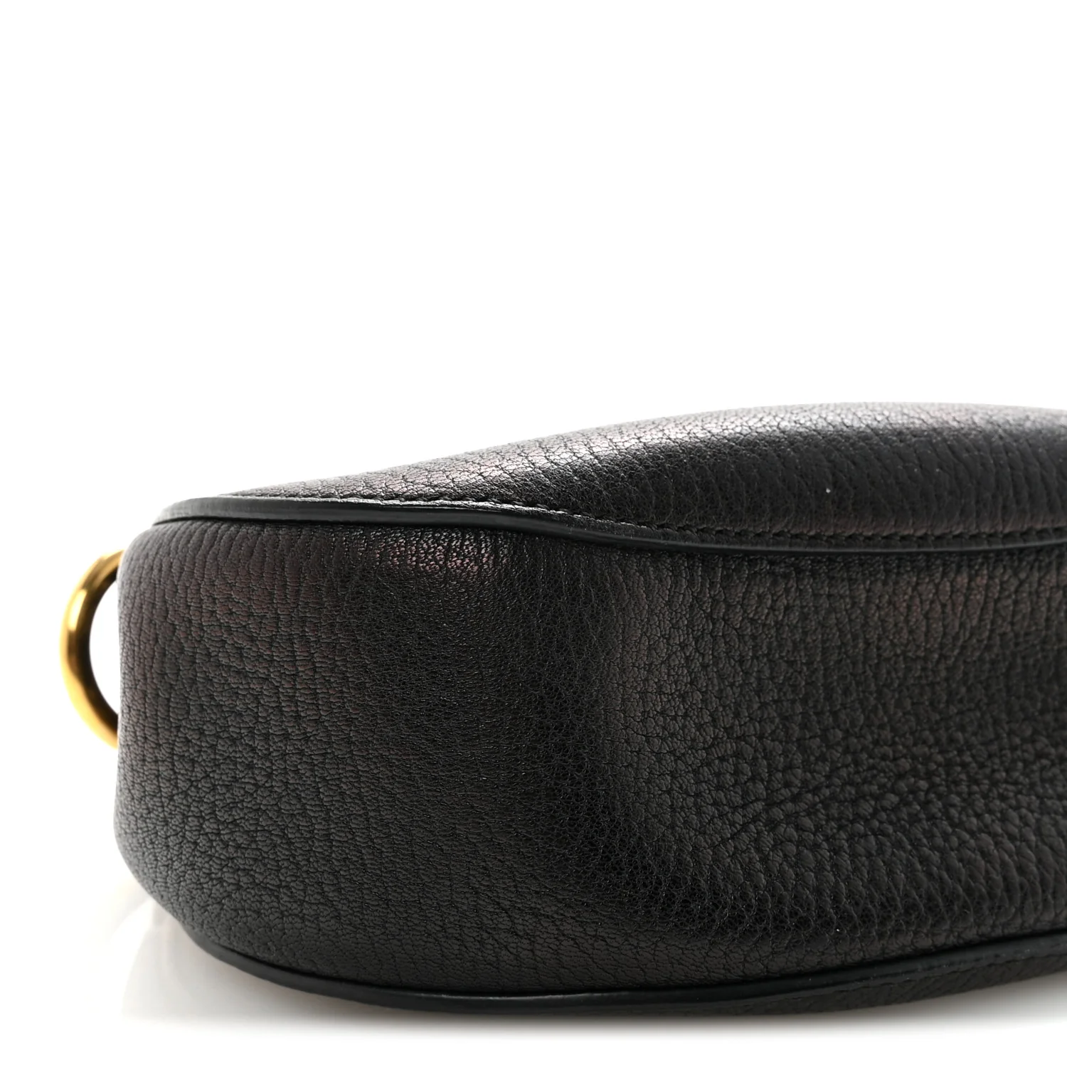Grained Lambskin Mini Drew Shoulder Bag Black - Image 8