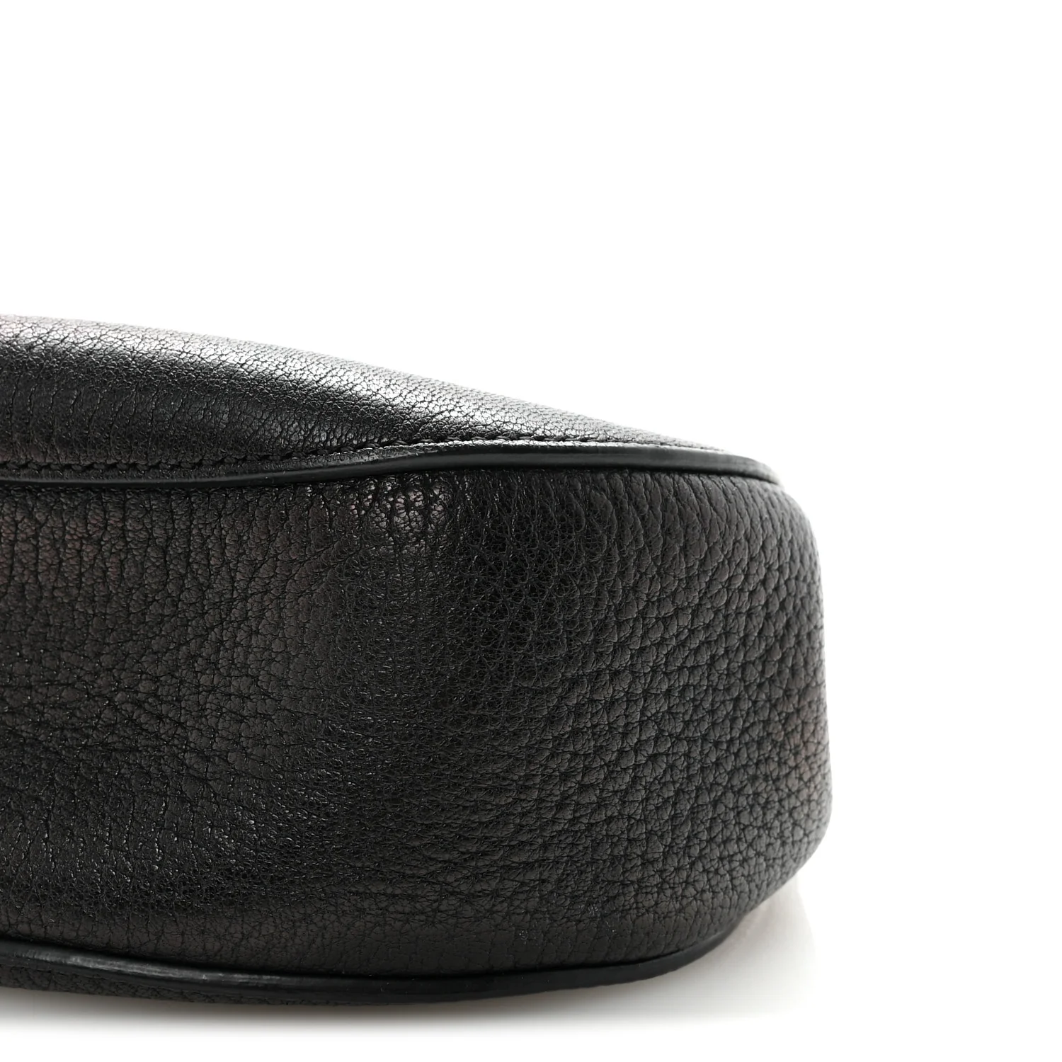 Grained Lambskin Mini Drew Shoulder Bag Black - Image 9