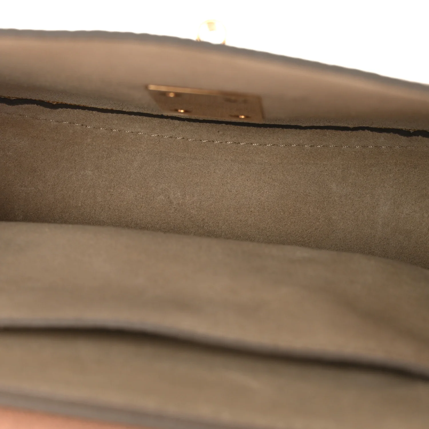 Grained Lambskin Mini Drew Shoulder Bag Cement Pink - Image 5