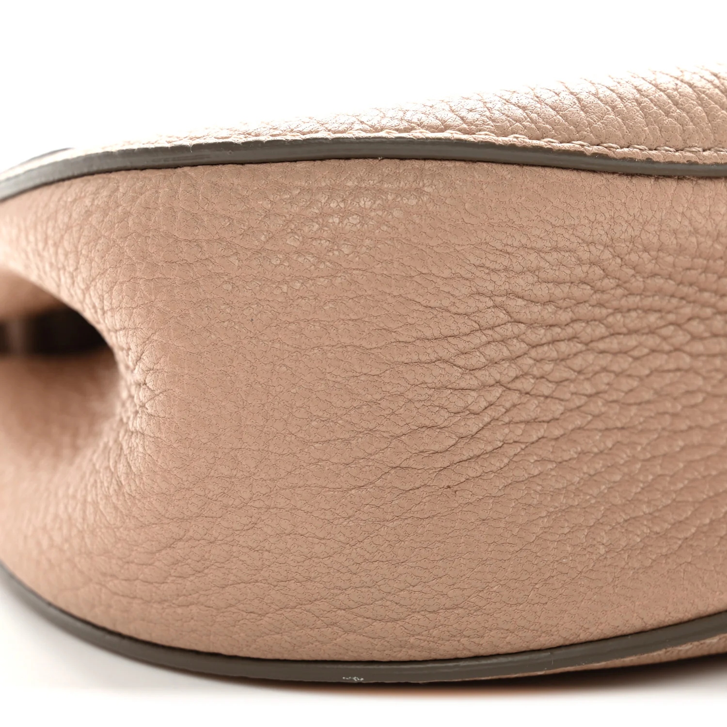 Grained Lambskin Mini Drew Shoulder Bag Cement Pink - Image 8