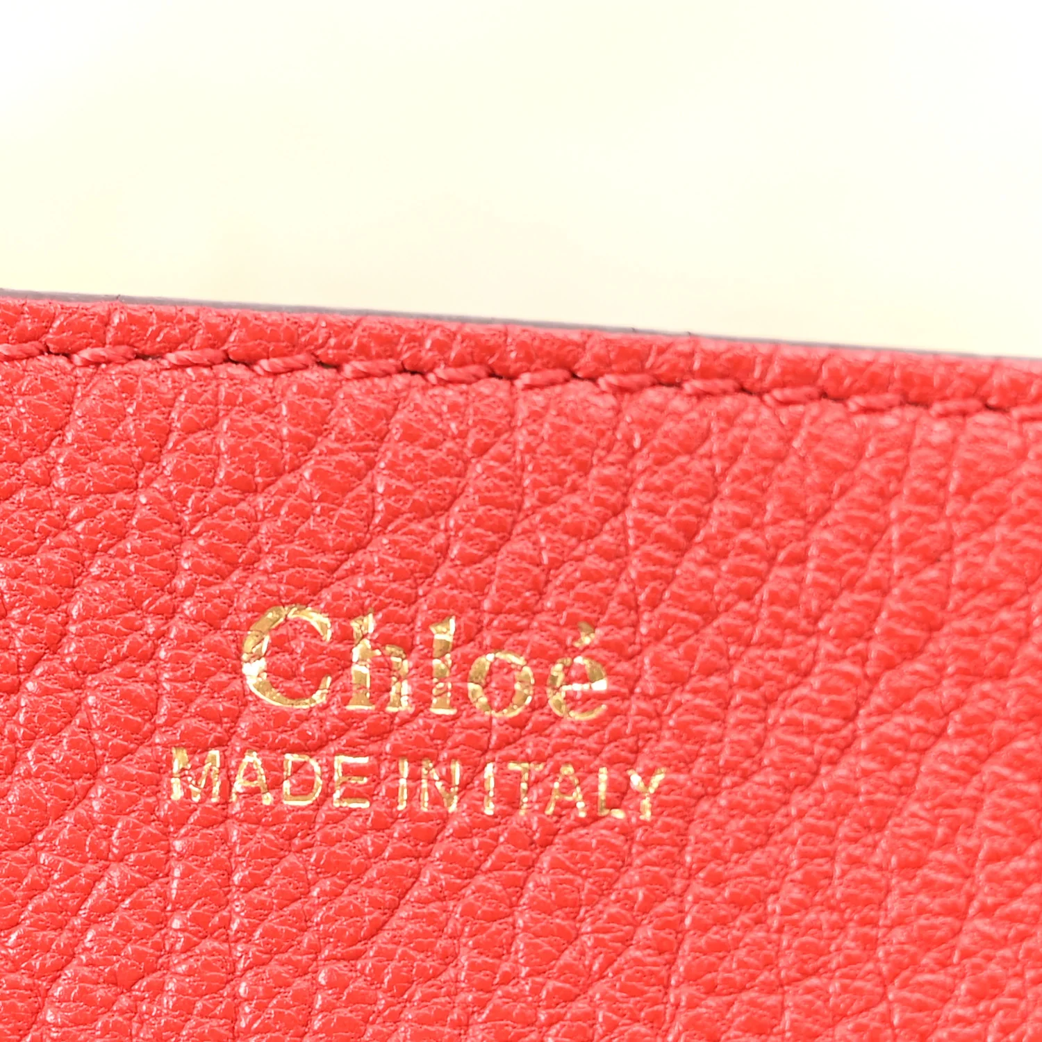 Grained Lambskin Mini Drew Shoulder Bag Plaid Red - Image 6