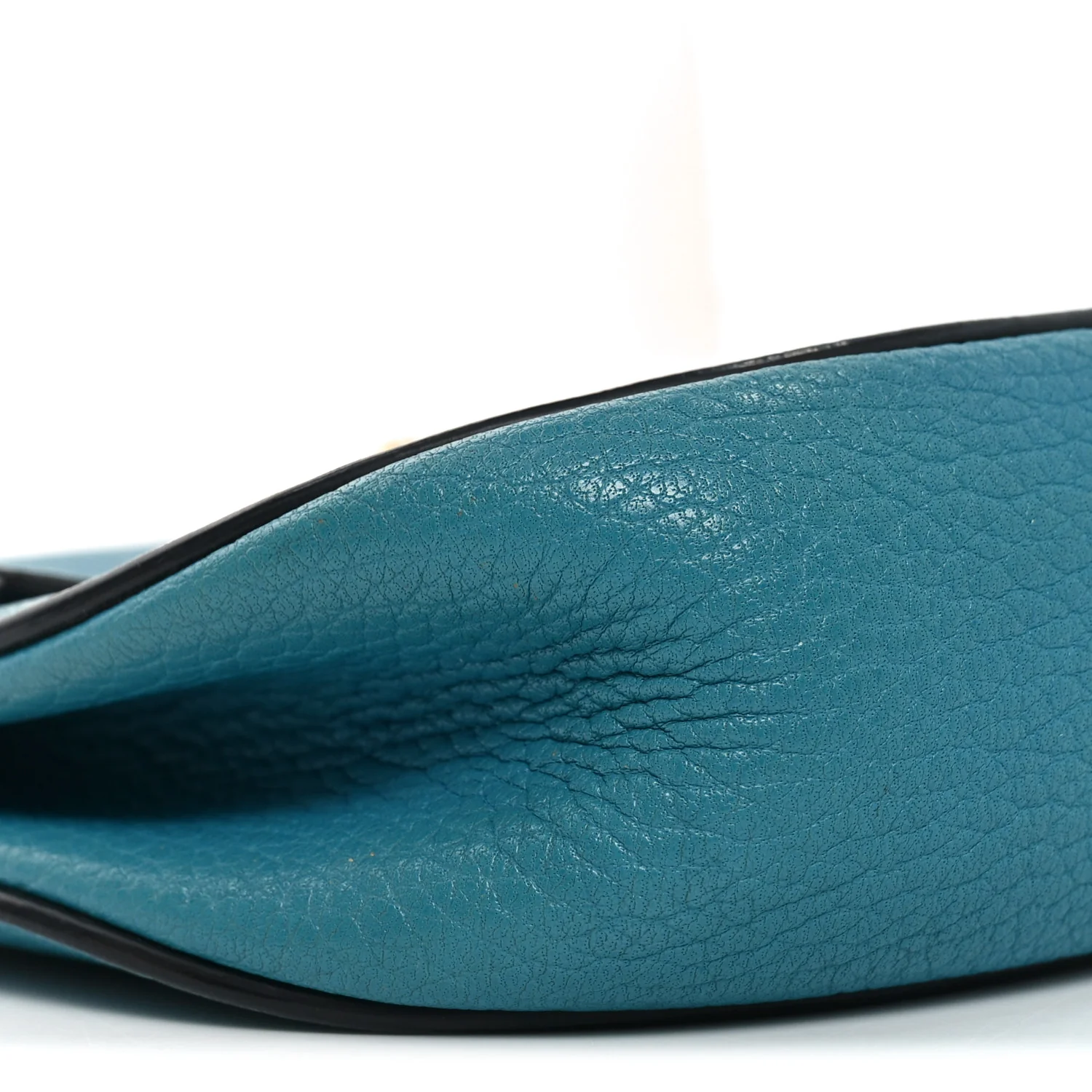 Grained Lambskin Mini Drew Shoulder Bag Sky Blue - Image 8