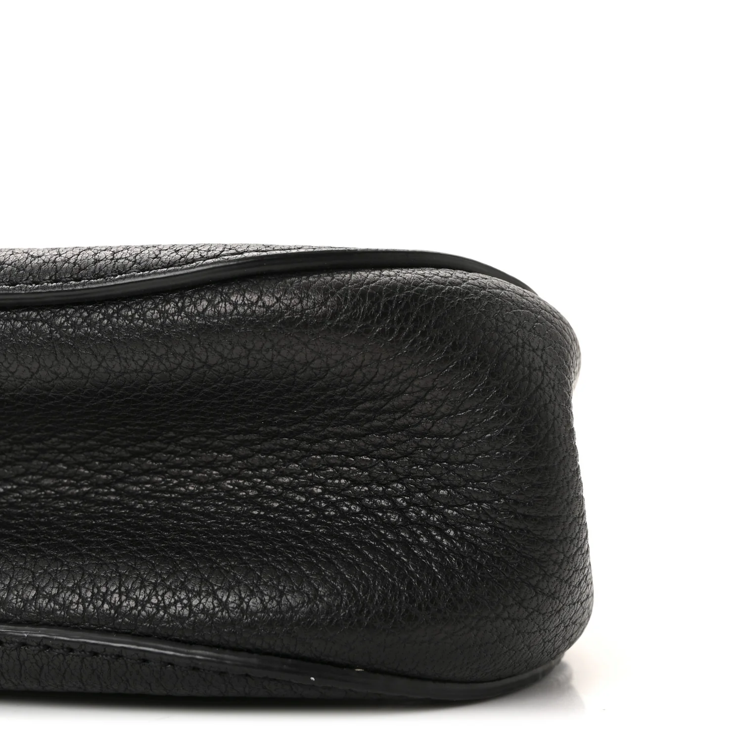 Grained Lambskin Nano Drew Shoulder Bag Black - Image 8