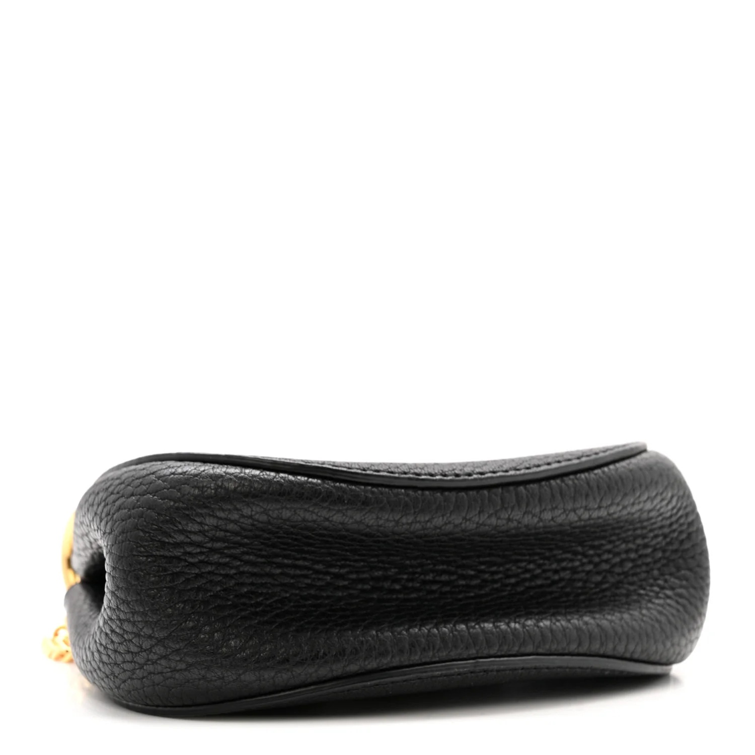 Grained Lambskin Nano Drew Shoulder Bag Black - Image 4