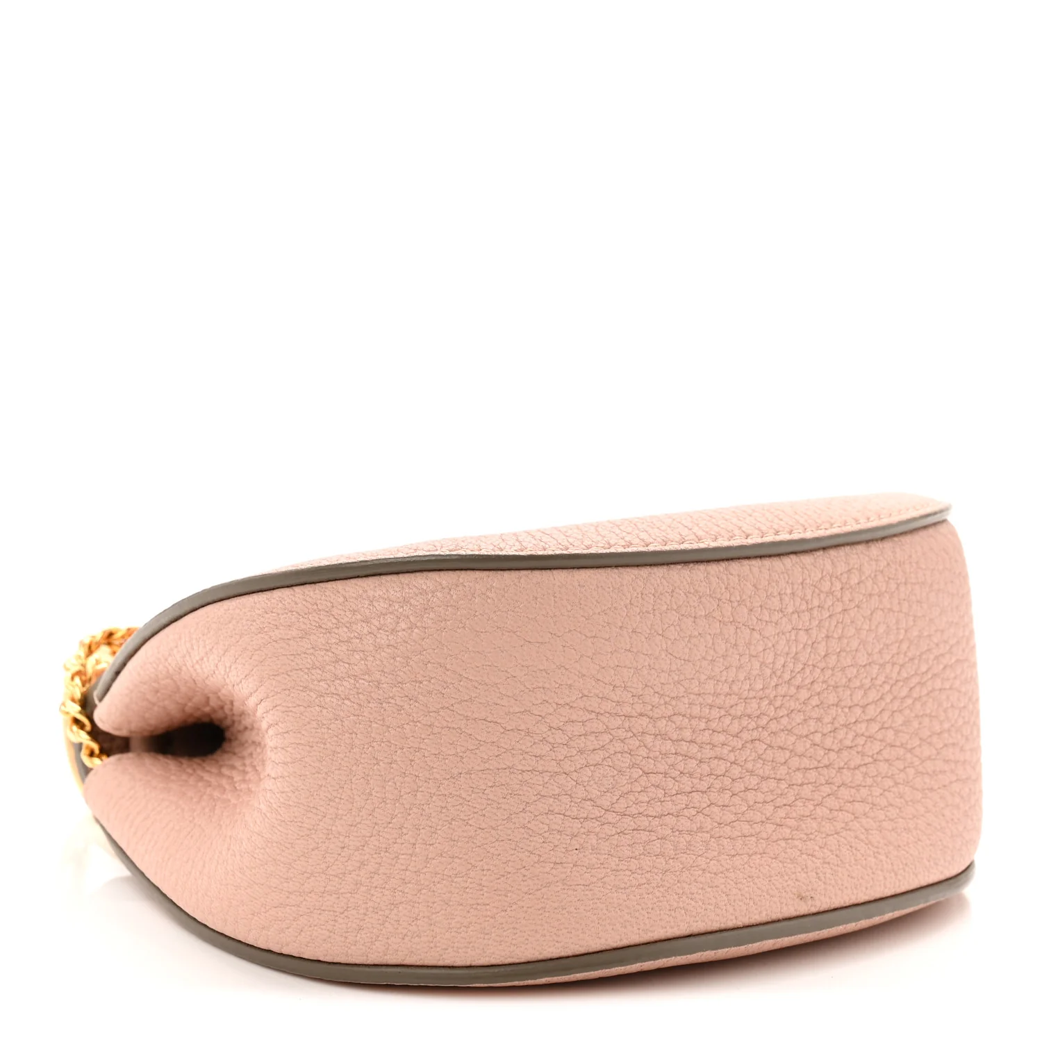 Grained Lambskin Nano Drew Shoulder Bag Cement Pink - Image 4