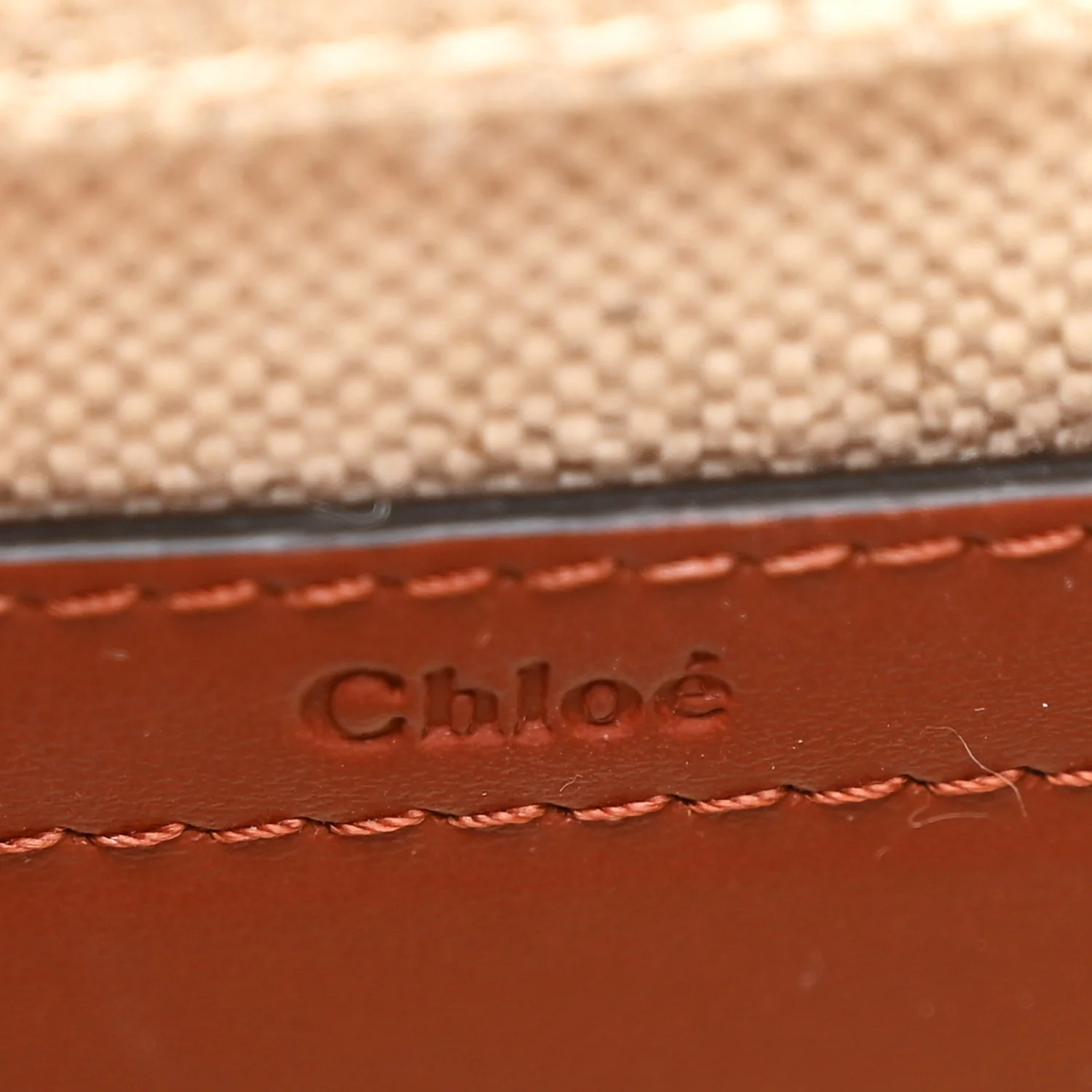 Linen Calfskin Small Marcie Saddle Bag Sepia Brown - Image 6