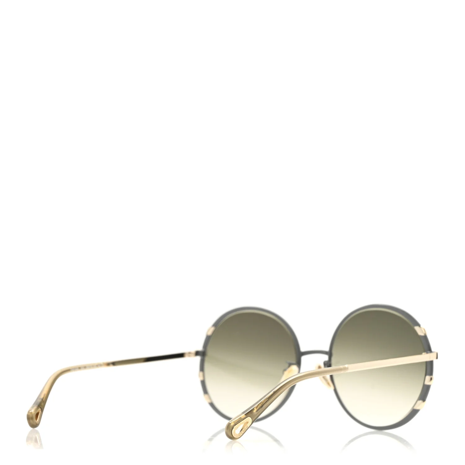Metal Round Sunglasses CH0114S Blue Gold - Image 4