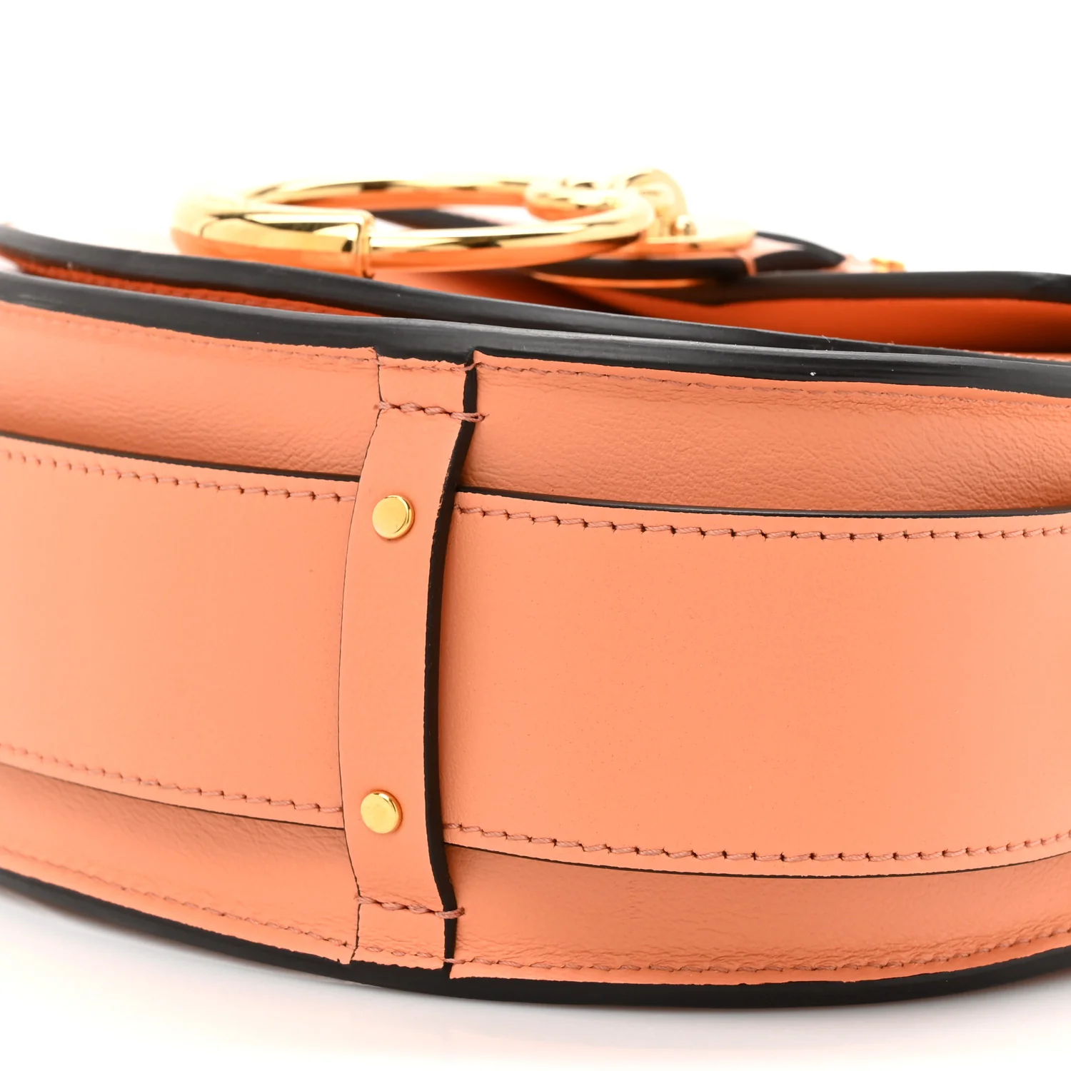 Patent Calfskin Small Tess Bag Canyon Sunset - Image 9