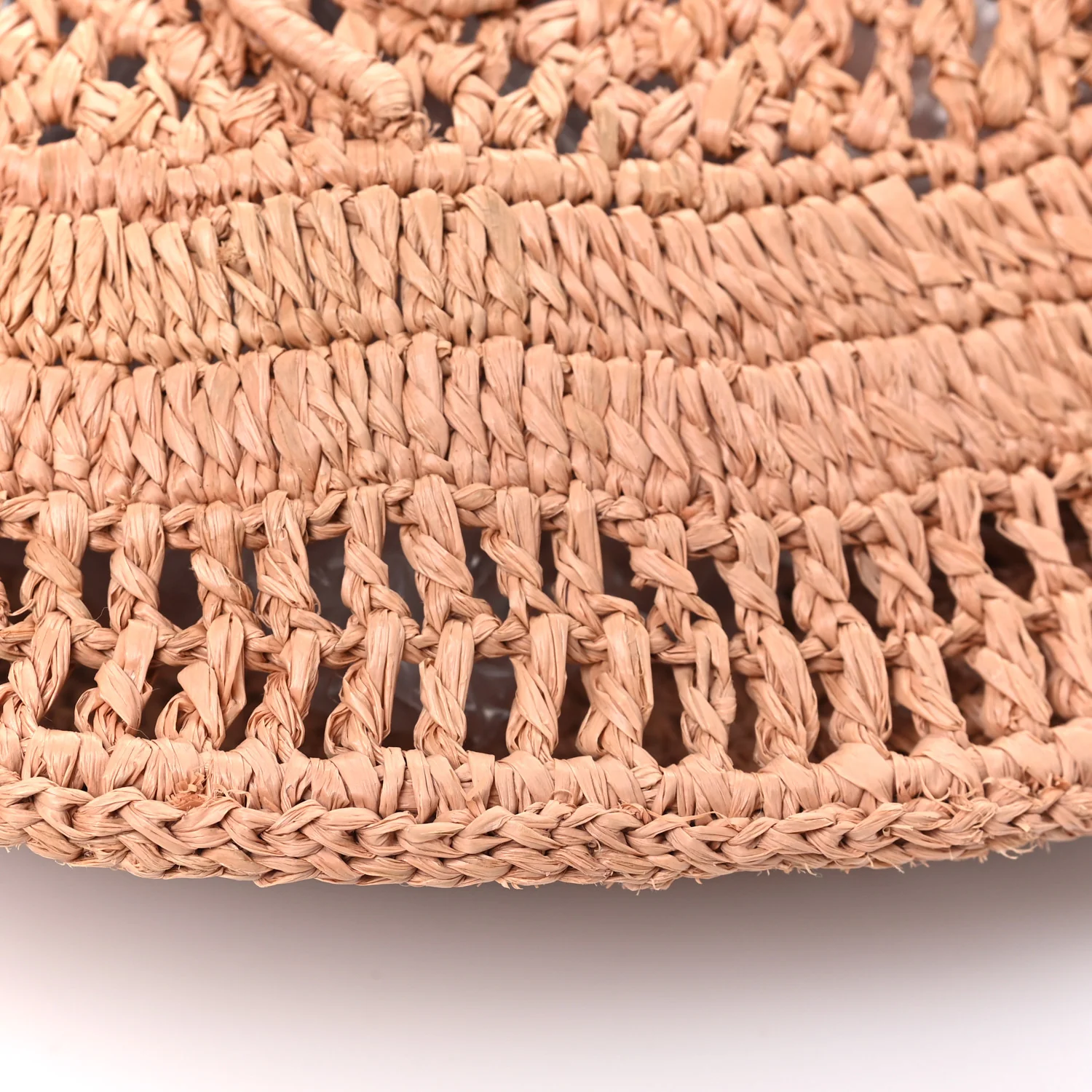 Raffia Calfskin Summer Banana Hobo Summery Beige - Image 10