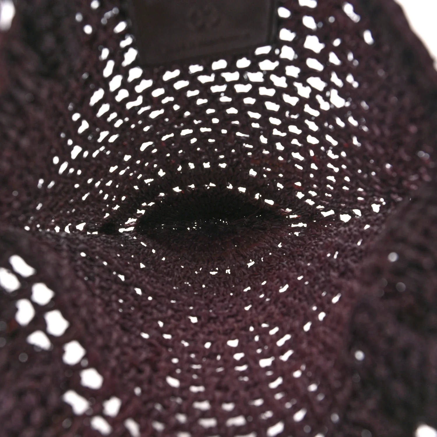Raffia Small Summer Banana Tote Kohl Brown - Image 5