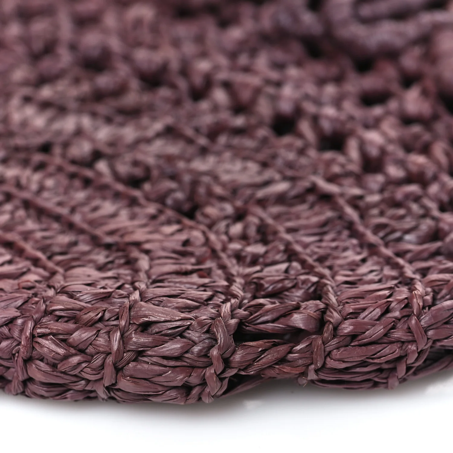Raffia Small Summer Banana Tote Kohl Brown - Image 9