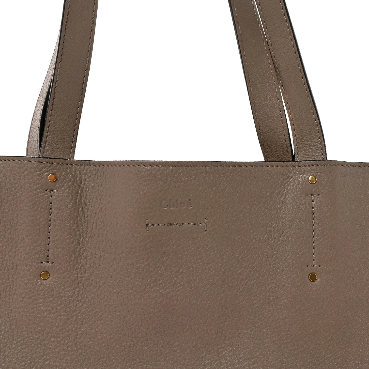 Smooth Calfskin Medium Milo Shopping Tote Motty Grey - Image 7