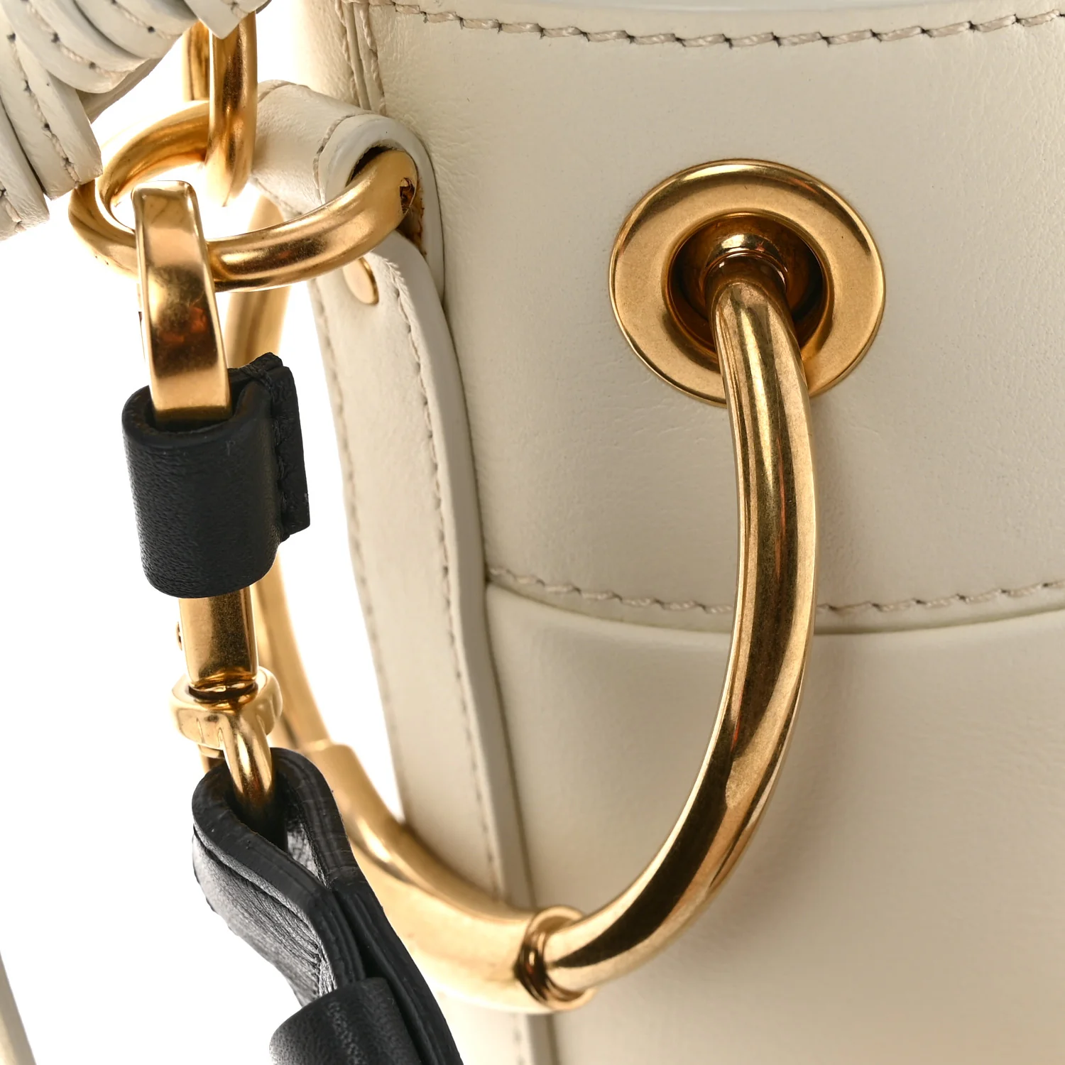 Smooth Calfskin Mini Roy Bucket Bag Natural White - Image 11