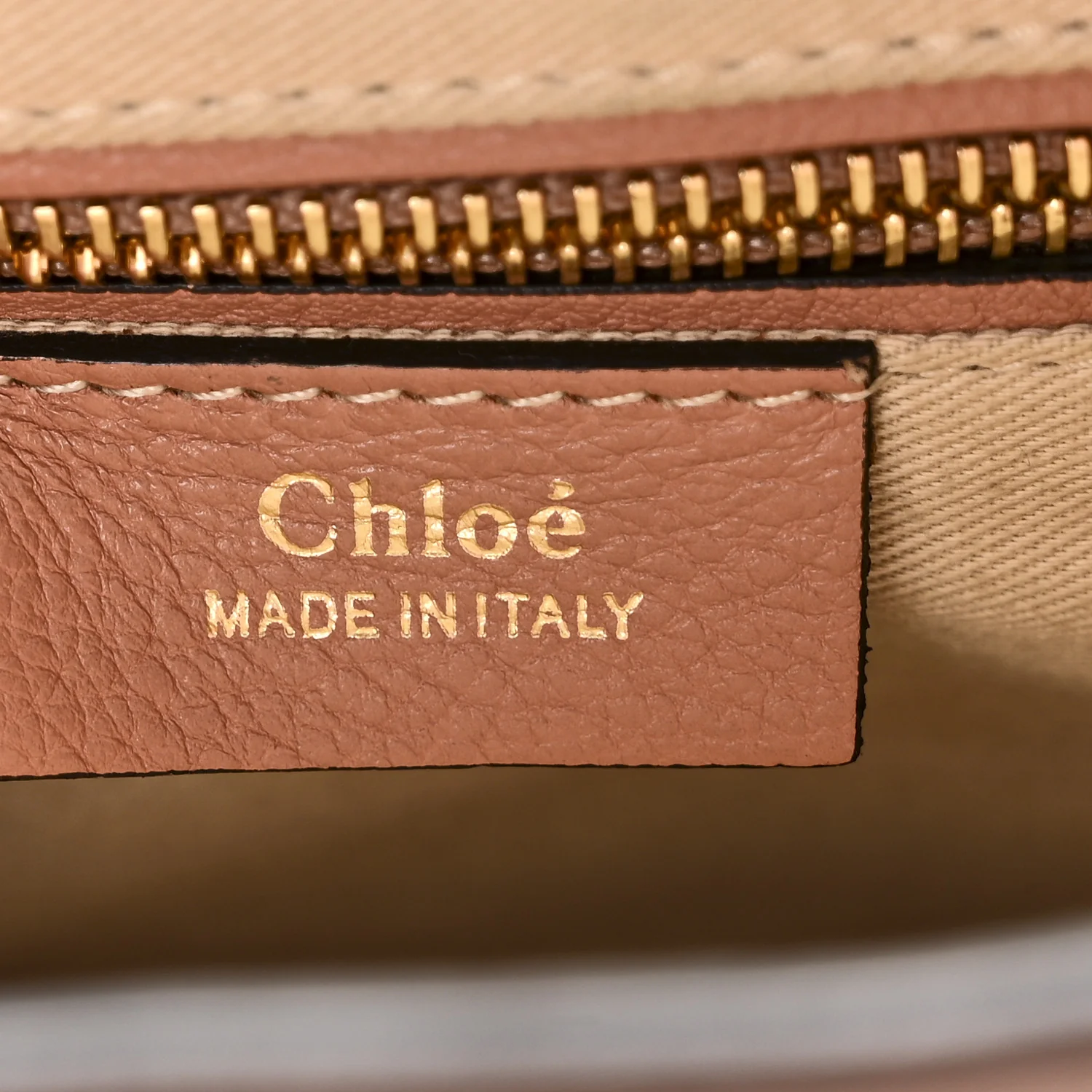 Suede Calfskin Medium Faye Backpack Nougat - Image 6