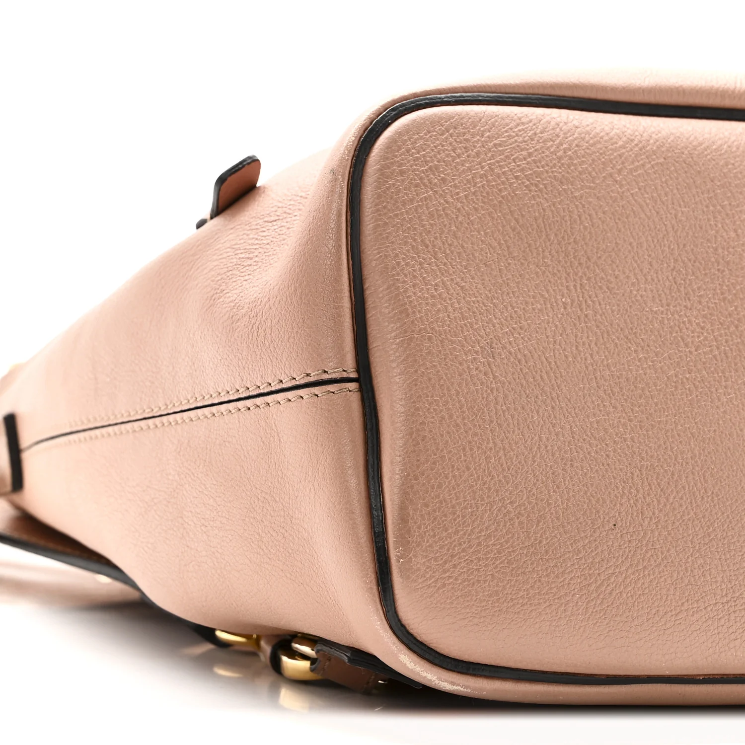 Suede Calfskin Medium Faye Backpack Nougat - Image 8