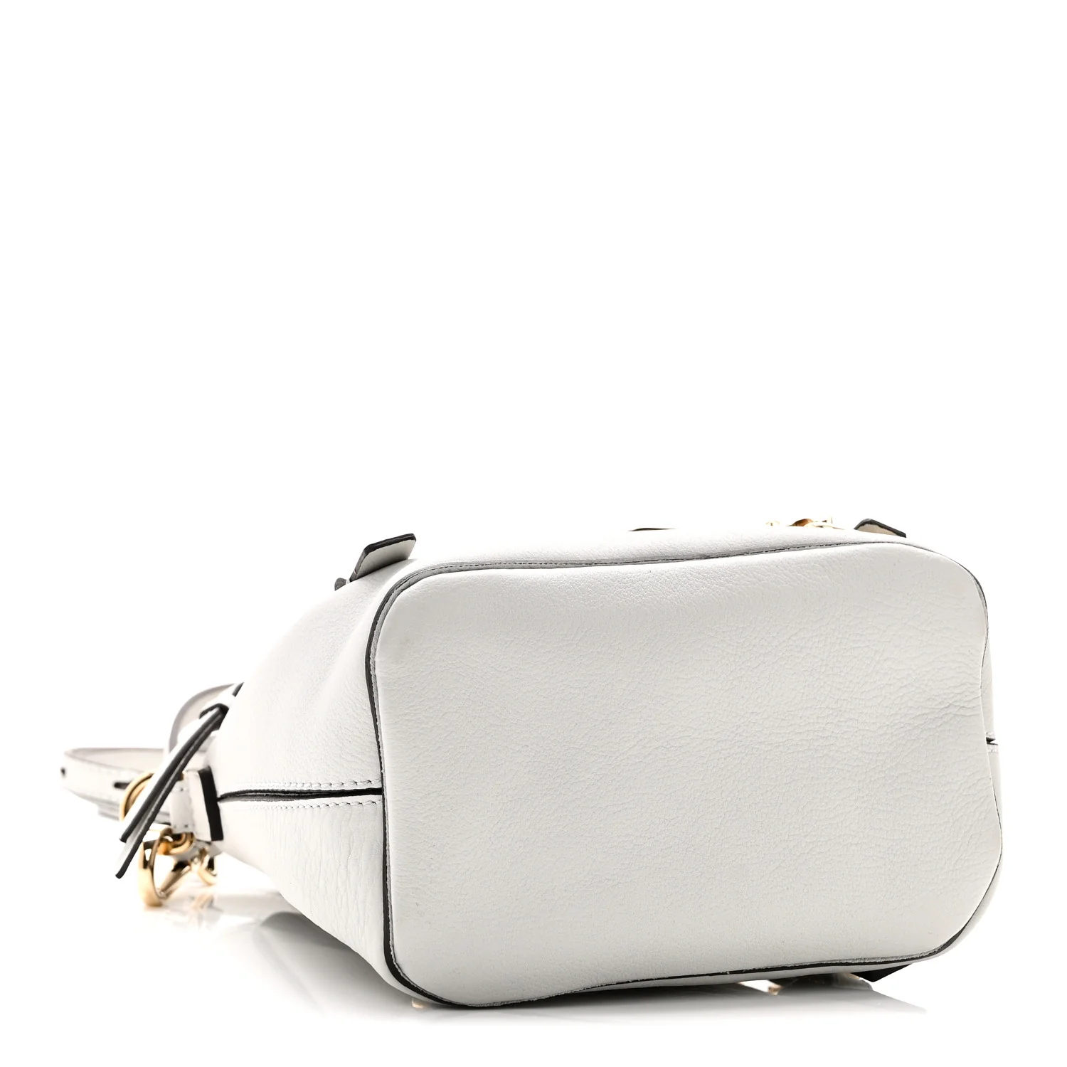 Suede Calfskin Mini Faye Backpack Airy Grey - Image 4