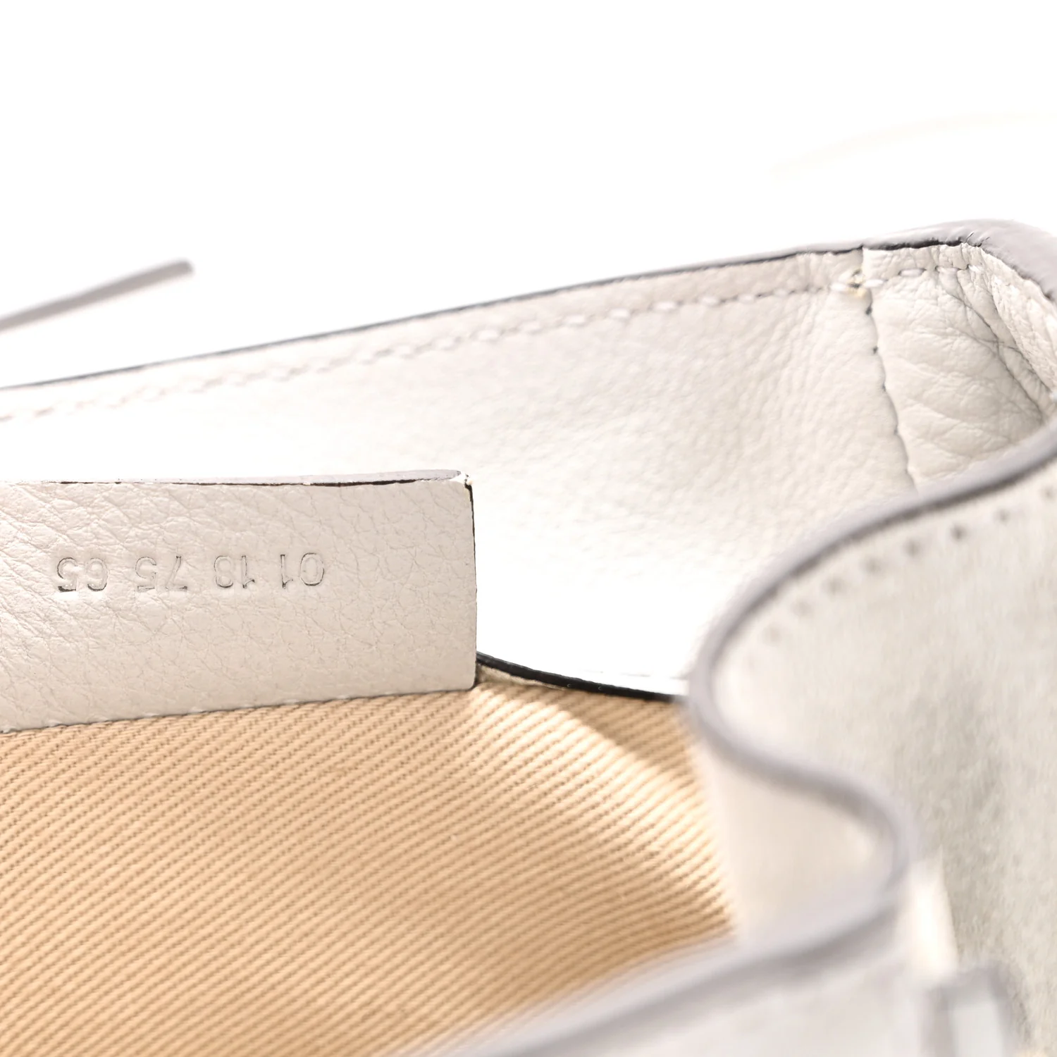 Suede Calfskin Mini Faye Backpack Airy Grey - Image 7