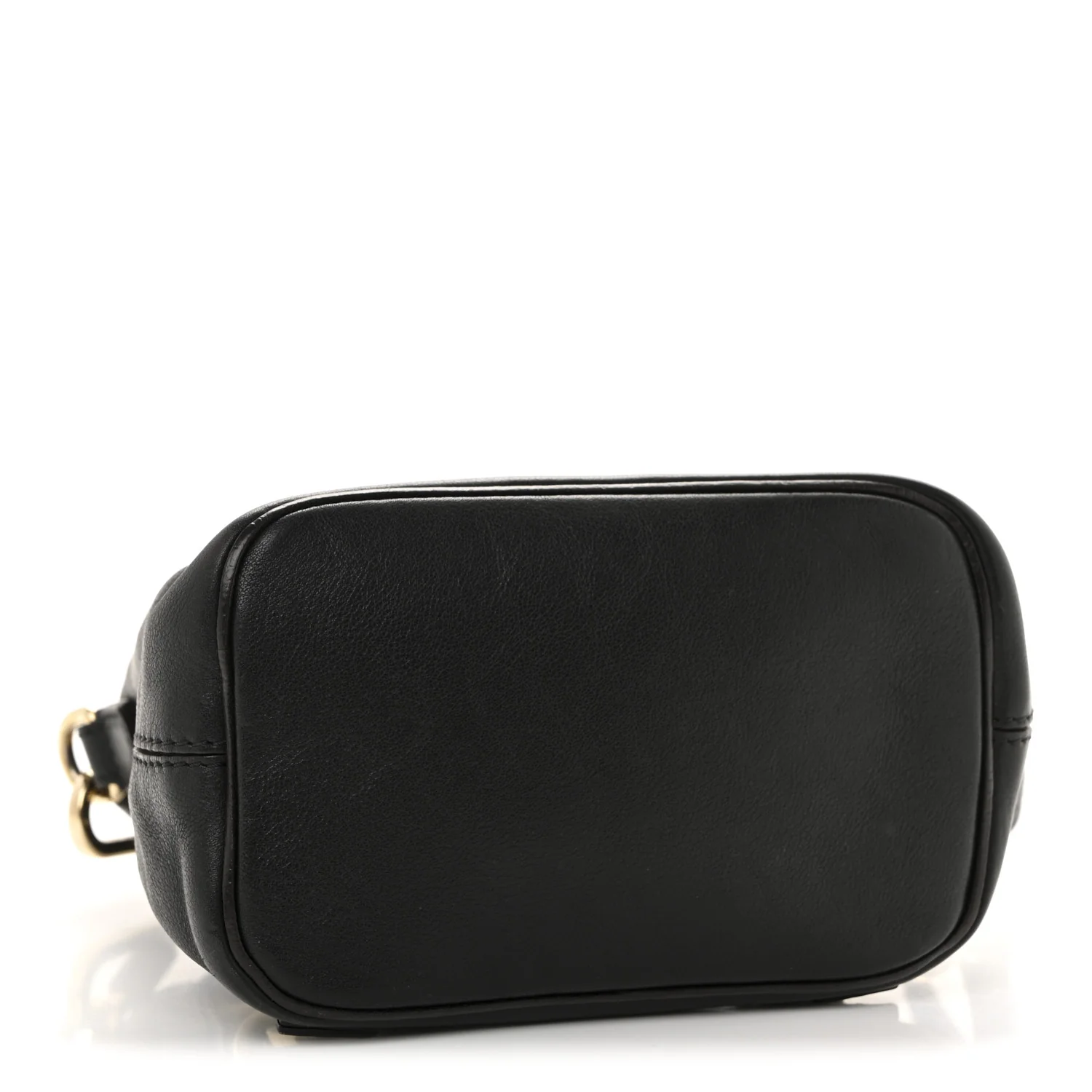 Suede Calfskin Mini Faye Backpack Black - Image 4