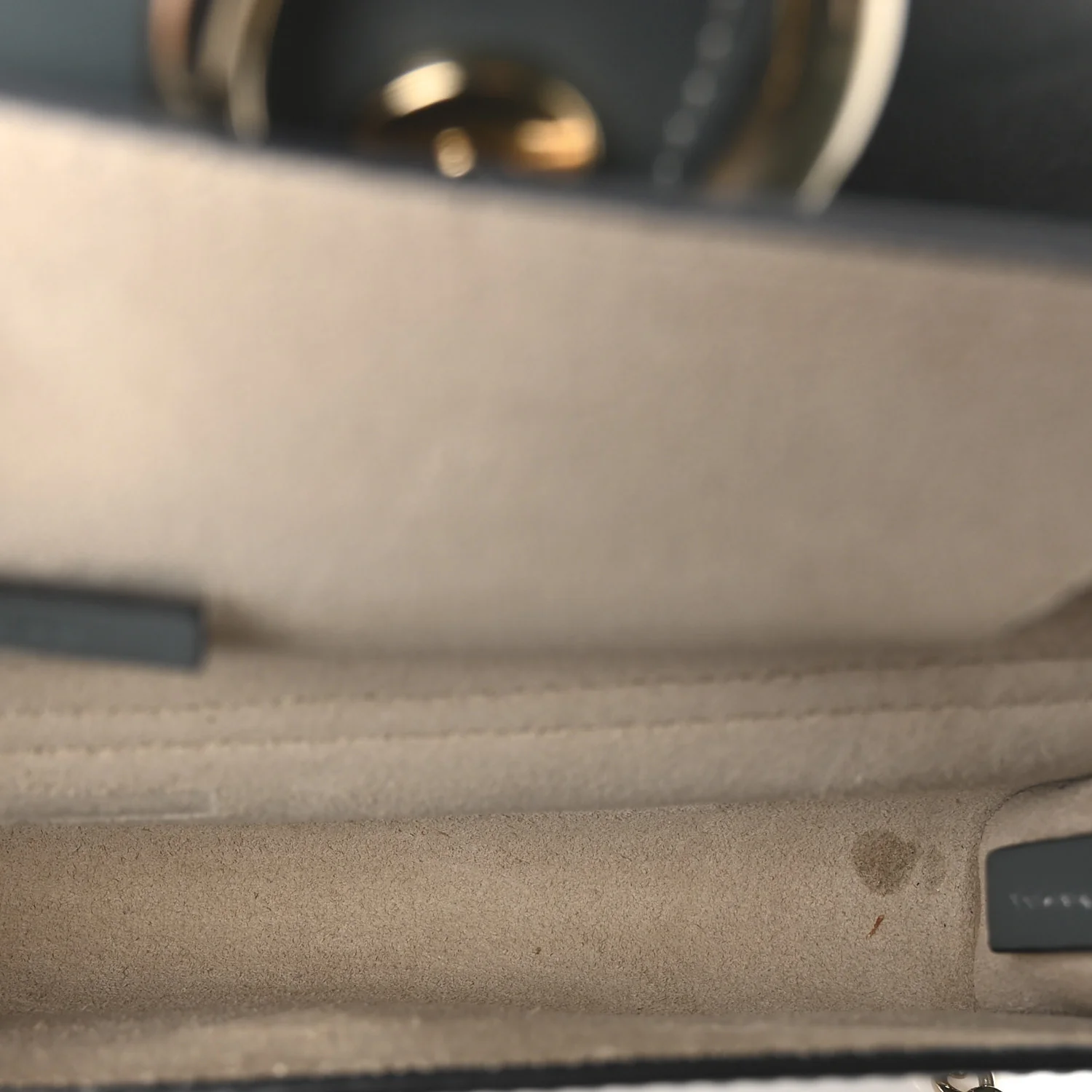 Suede Calfskin Mini Faye Shoulder Bag Cloudy Blue - Image 5