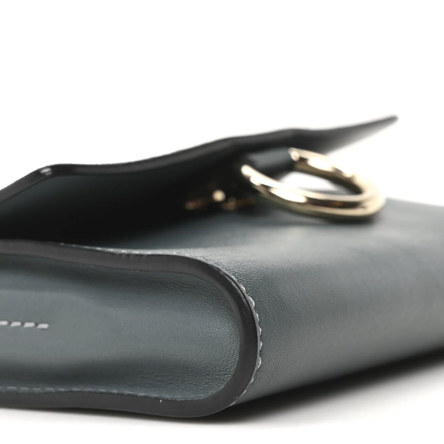 Suede Calfskin Mini Faye Shoulder Bag Cloudy Blue - Image 9