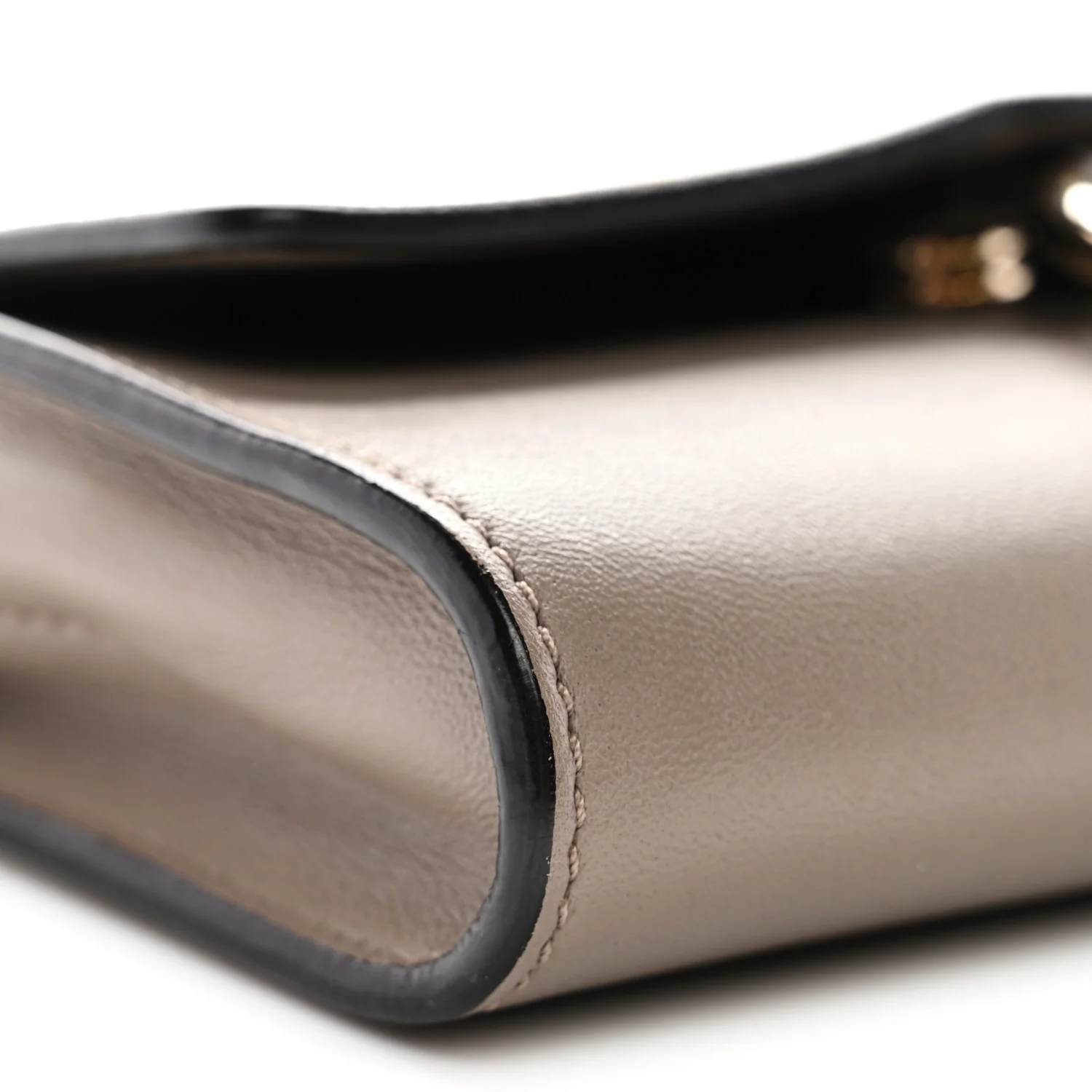 Suede Calfskin Mini Faye Shoulder Bag Motty Grey - Image 9