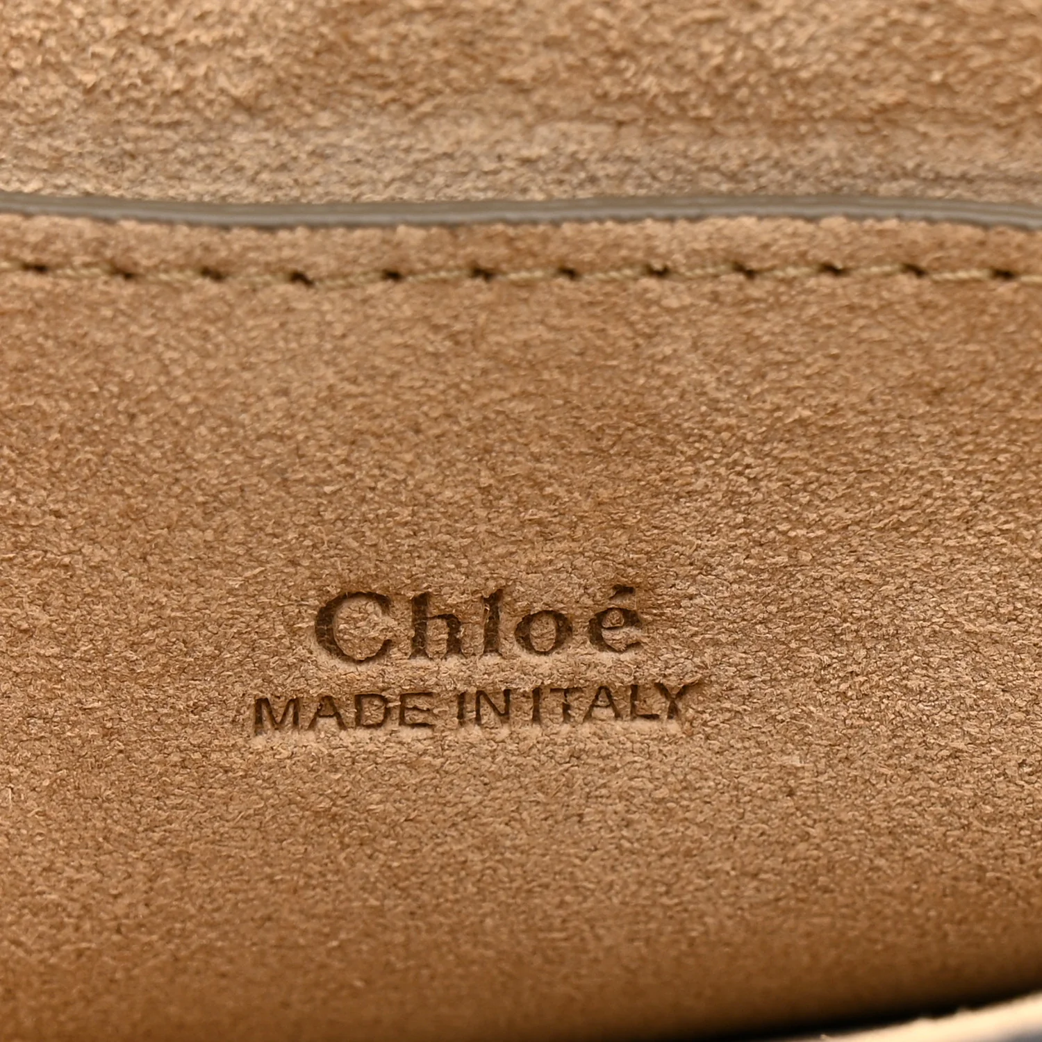 Suede Calfskin Small Faye Shoulder Bag Tobacco - Image 6
