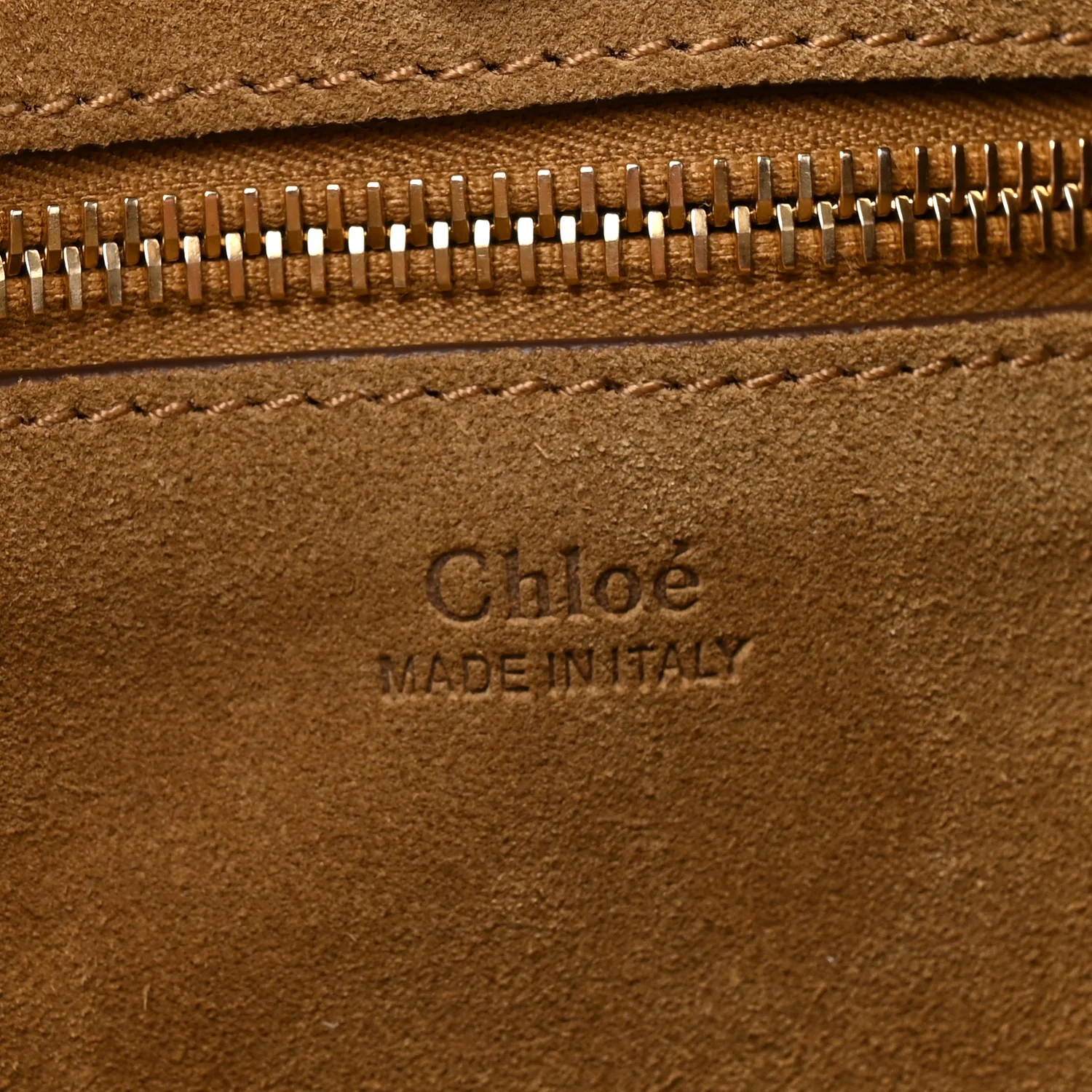 Suede Calfskin Small Marcie Hobo Bag Gold Khaki - Image 6