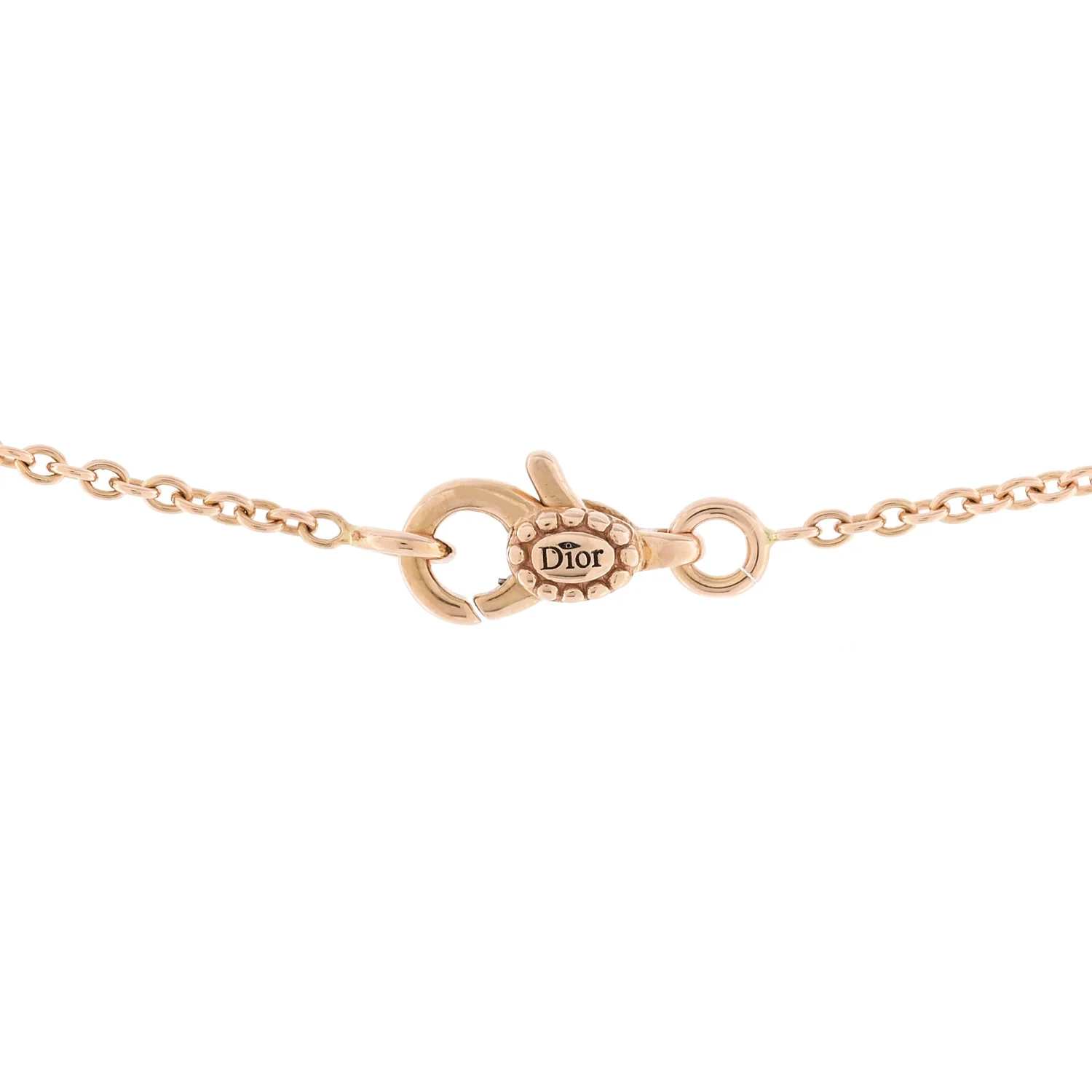 18K Rose Gold Ruby Mother of Pearl Rose Des Vents Necklace - Image 5
