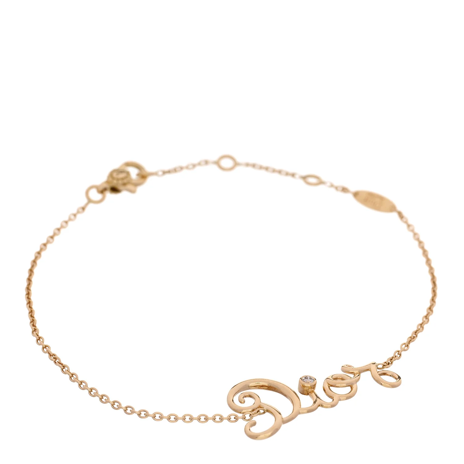 18K Yellow Gold Diamond Dioramour Bracelet