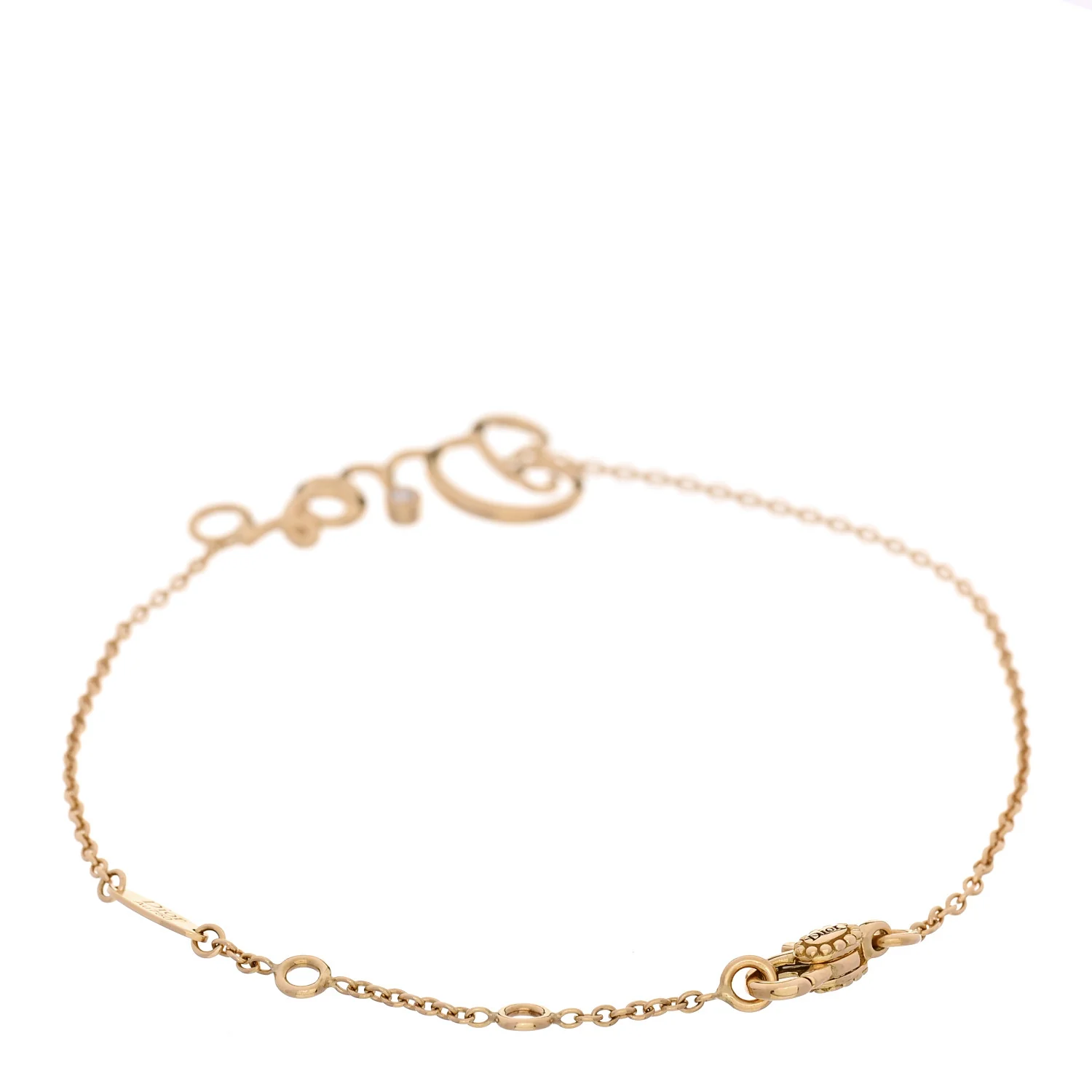 18K Yellow Gold Diamond Dioramour Bracelet - Image 2