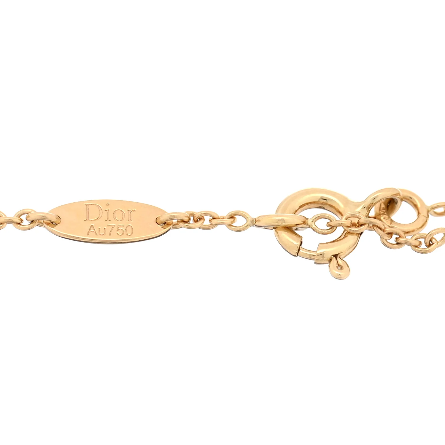 18K Yellow Gold Diamond Mother of Pearl Rose Des Vents Bracelet - Image 3
